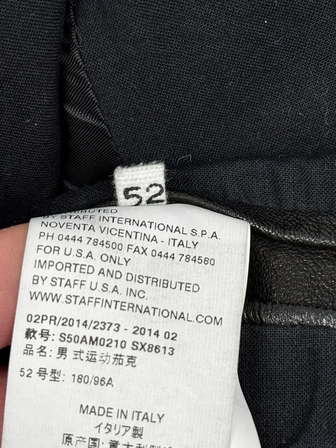 Maison Margiela FW2014 Maison Margiela Black Contrast Panel Leather Jacket Size US L / EU 52-54 / 3 - 13 Thumbnail