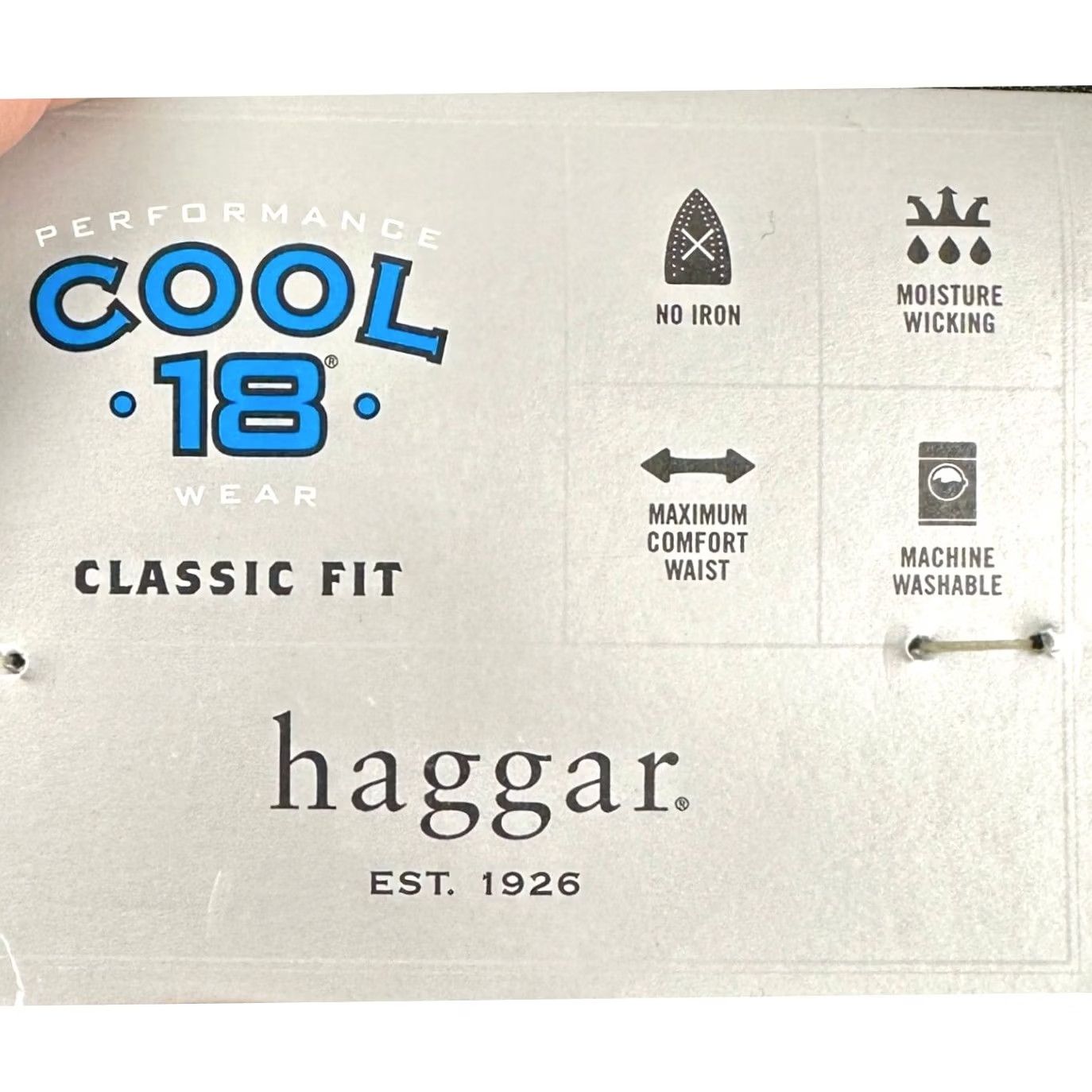 Haggar Haggar Cool 18 Pants Golf Men 50 Big Tall Black Performance Expandable Waist NEW Size US 34 / EU 50 - 2 Thumbnail
