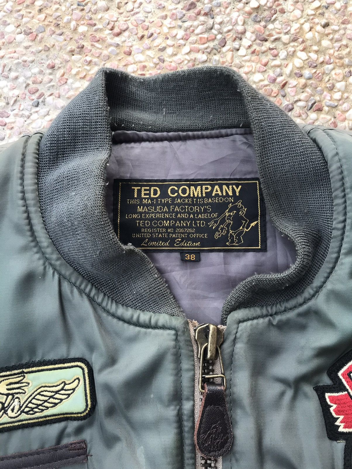 Tedman × Vintage Vintage Ted Man Embroidery Green Army Jacket Size US L / EU 52-54 / 3 - 13 Thumbnail