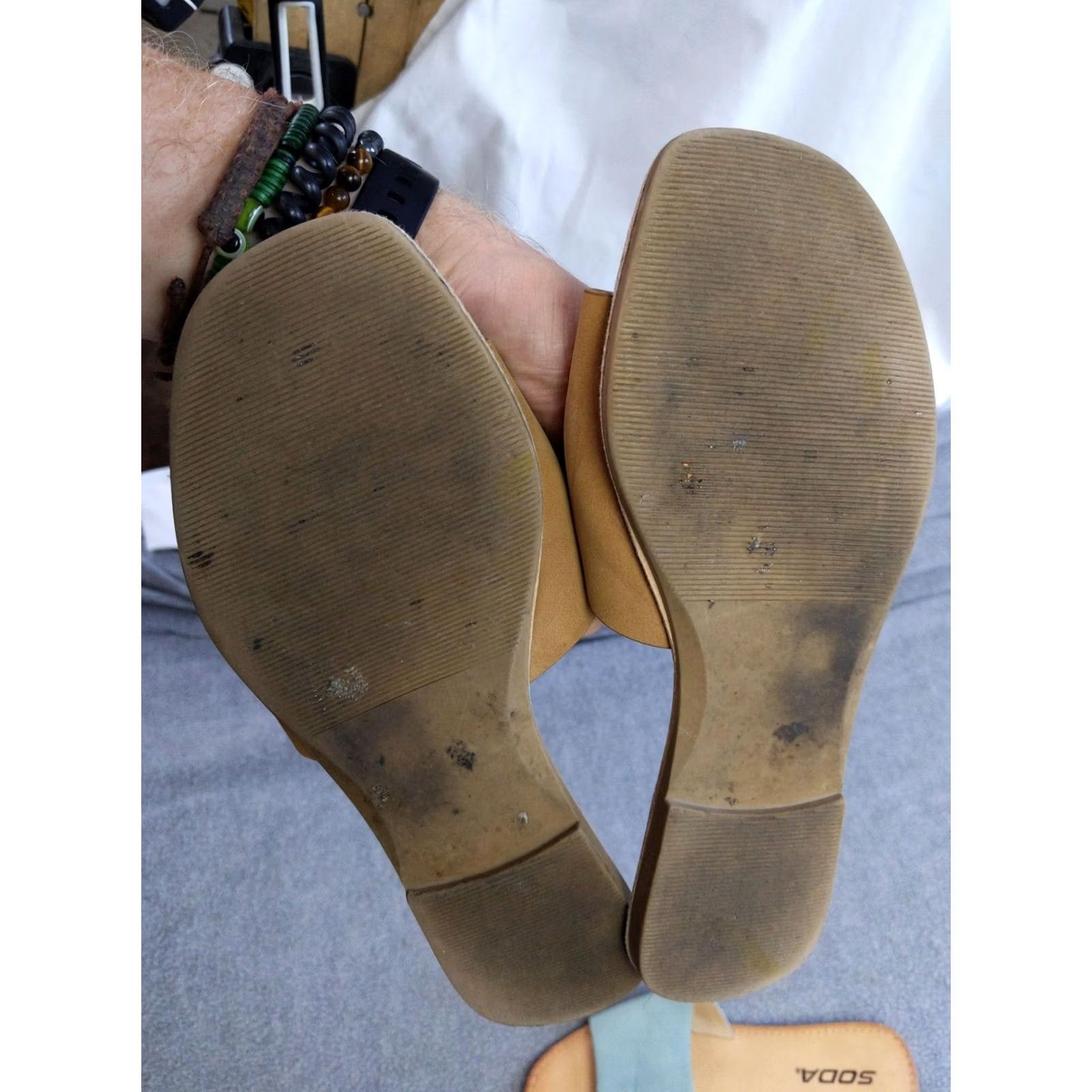 Vintage Soda Womens Size 6.5 Slide Sandals Brown Comfortable Casual Style Flats Size US 7 / IT 37 - 5 Thumbnail