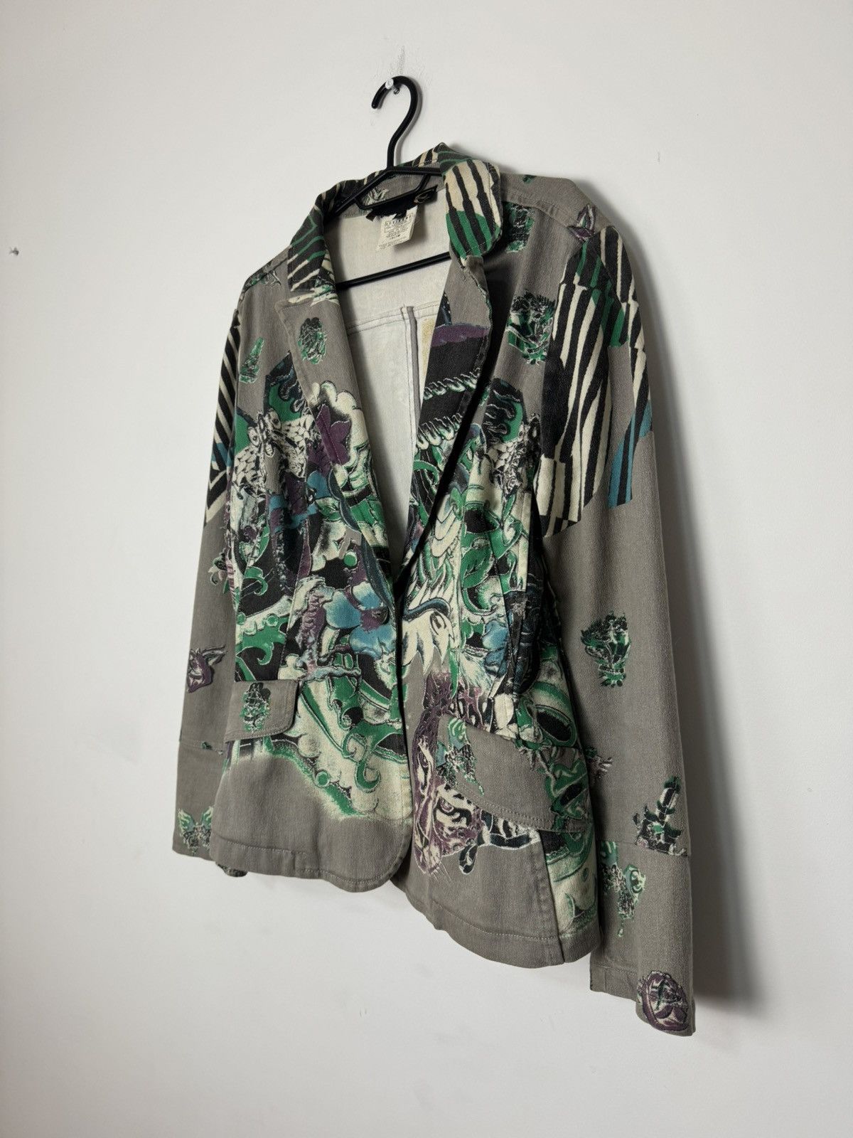 Just Cavalli Vintage Just Cavali By Roberto Eagle Snake Cavali Blazer Size M / US 6-8 / IT 42-44 - 4 Thumbnail