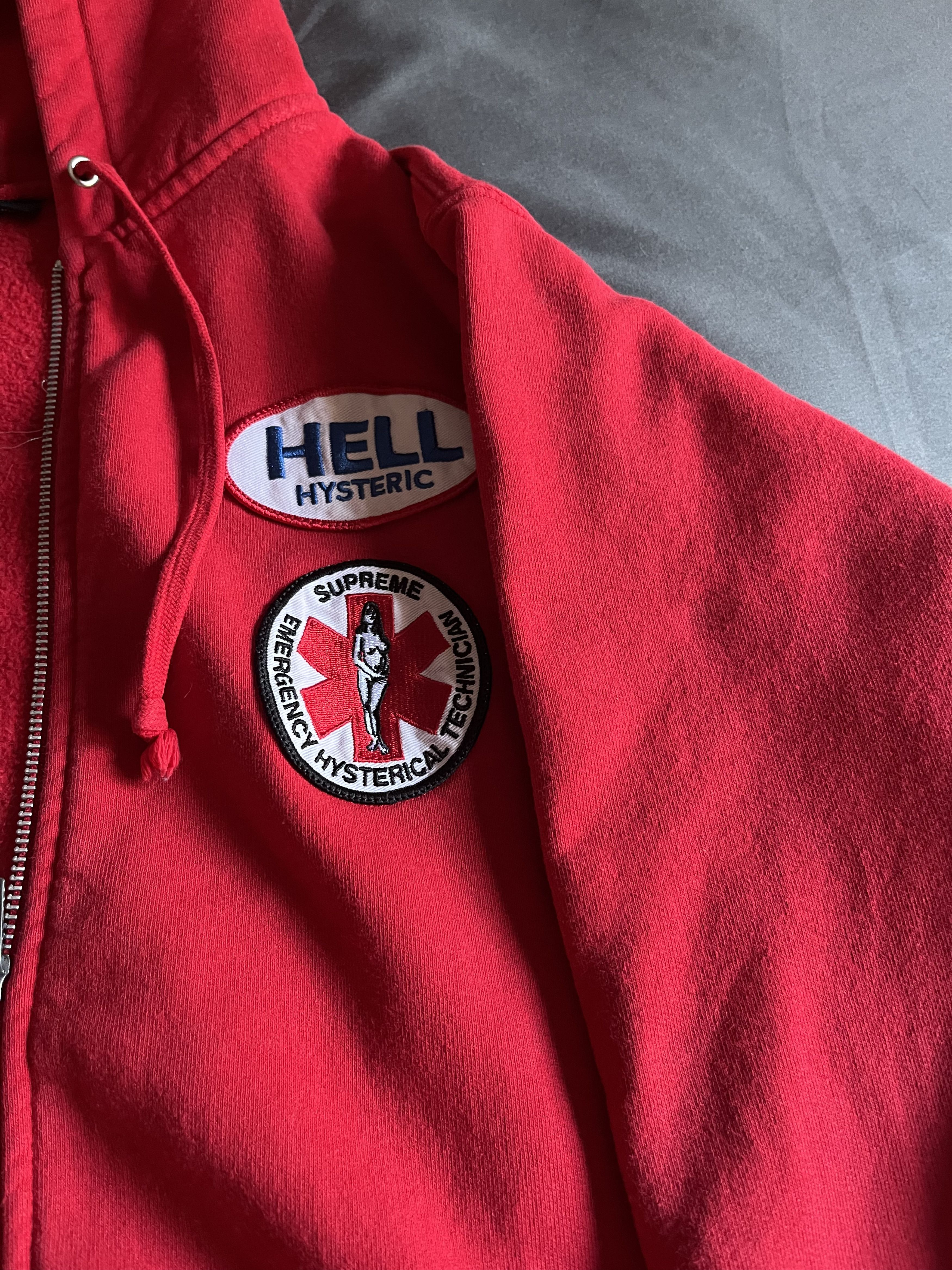 Hysteric Glamour × Supreme FW17 Supreme Hysteric Glamour patches zip up hoodie Size US L / EU 52-54 / 3 - 3 Thumbnail