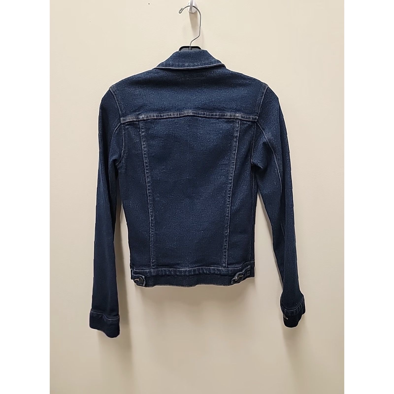 Theory VINTAGE Theory Denim Jacket Womens Size P Dark Wash Jacket Women Regular Blue Denim Size S / US 4 / IT 40 - 4 Thumbnail