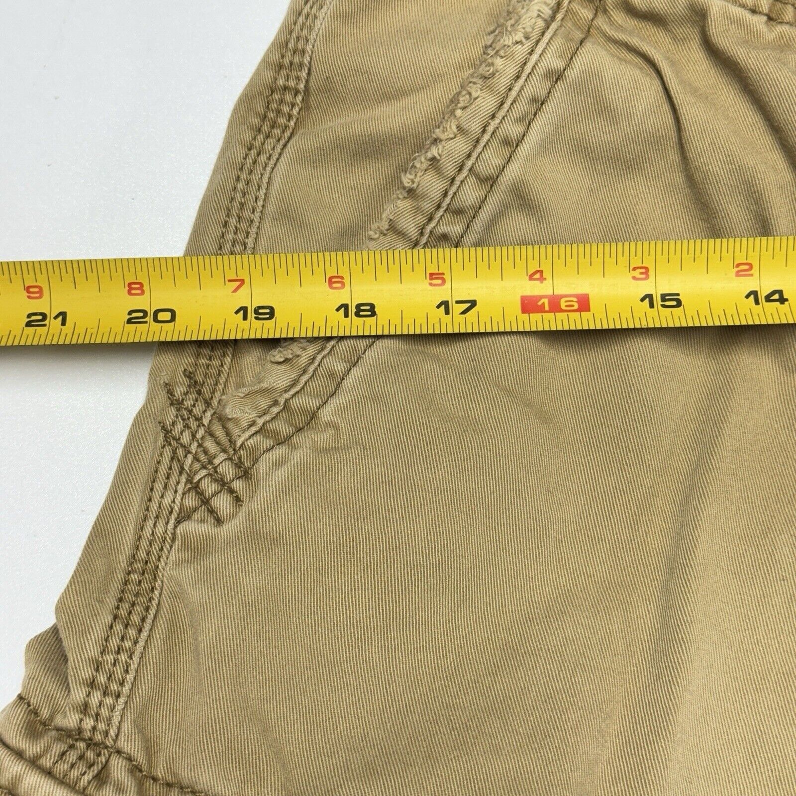 Aeropostale Vintage Aeropostale Cargo Utility Shorts Mens 31 Brown Tan P Size US 31 - 12 Thumbnail