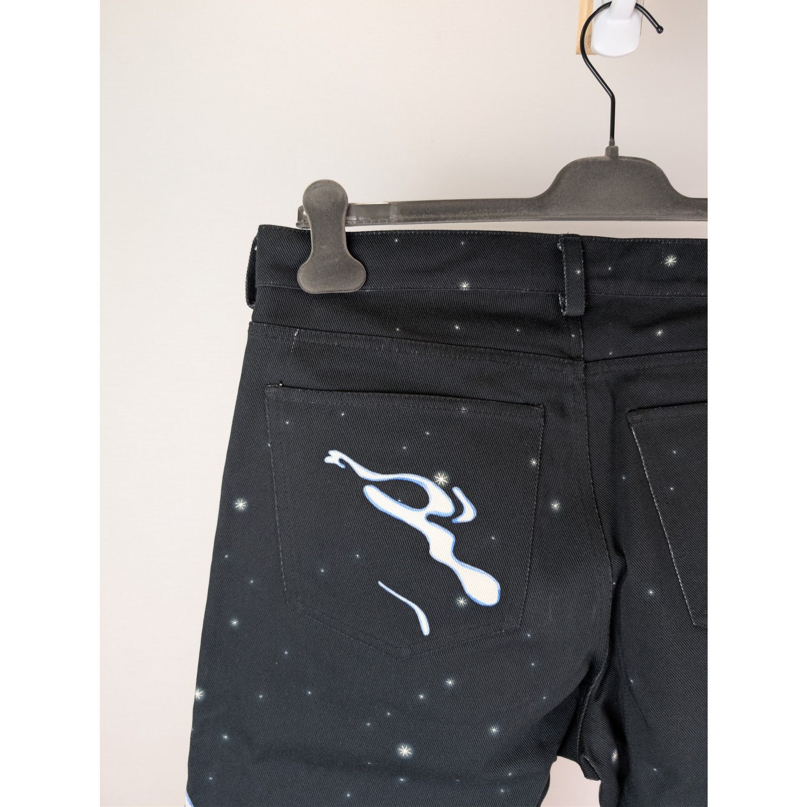 Casablanca o1rshd1 Cowboy De L'Espace Printed Straight Leg Denim Jeans Size US 36 / EU 52 - 15 Thumbnail