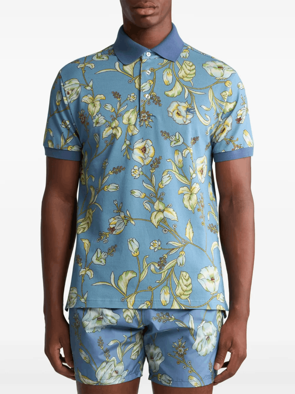 Other Floral Polo Shirt – Men’s Stylish Short Sleeve Polo Size US L / EU 52-54 / 3 - 2 Thumbnail