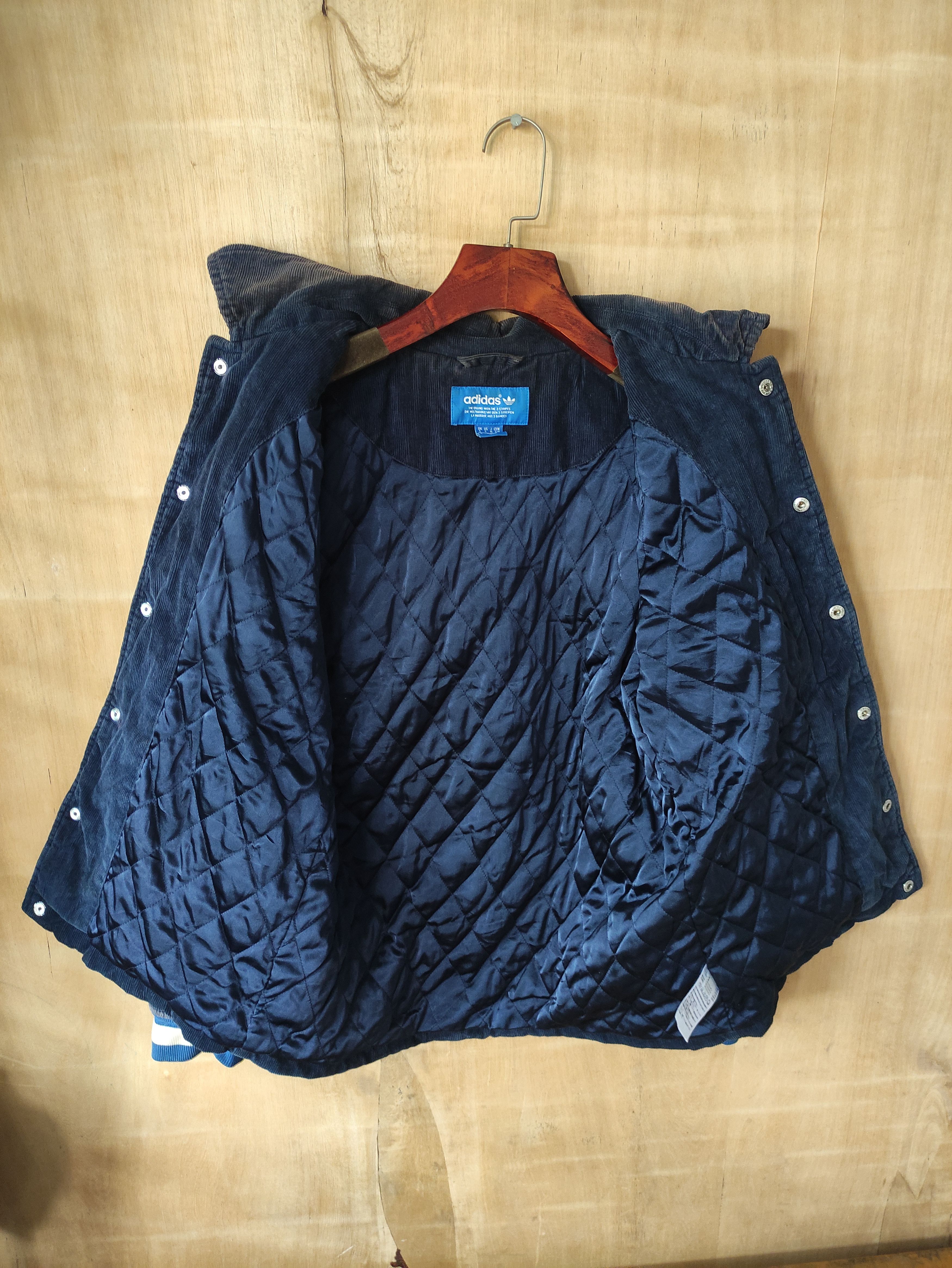 Adidas ADIDAS ORIGINALS JACKET BLOUSON CORDUROY PADDED NAVY Size US S / EU 44-46 / 1 - 4 Thumbnail