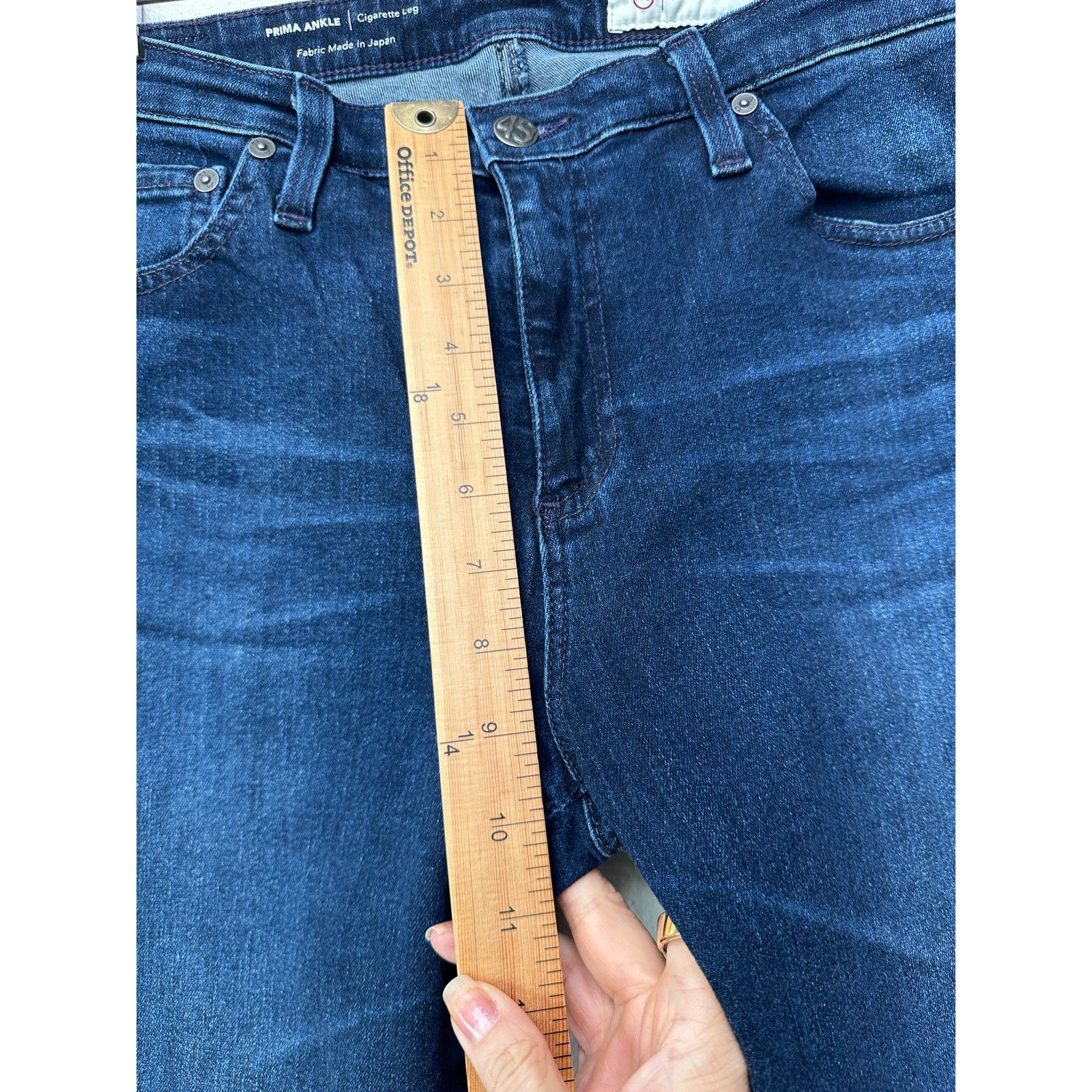 AG Adriano Goldschmied AG Jeans Prima Ankle Dark Wash Women’s US 31 Cigarette Leg Size 31" - 11 Thumbnail
