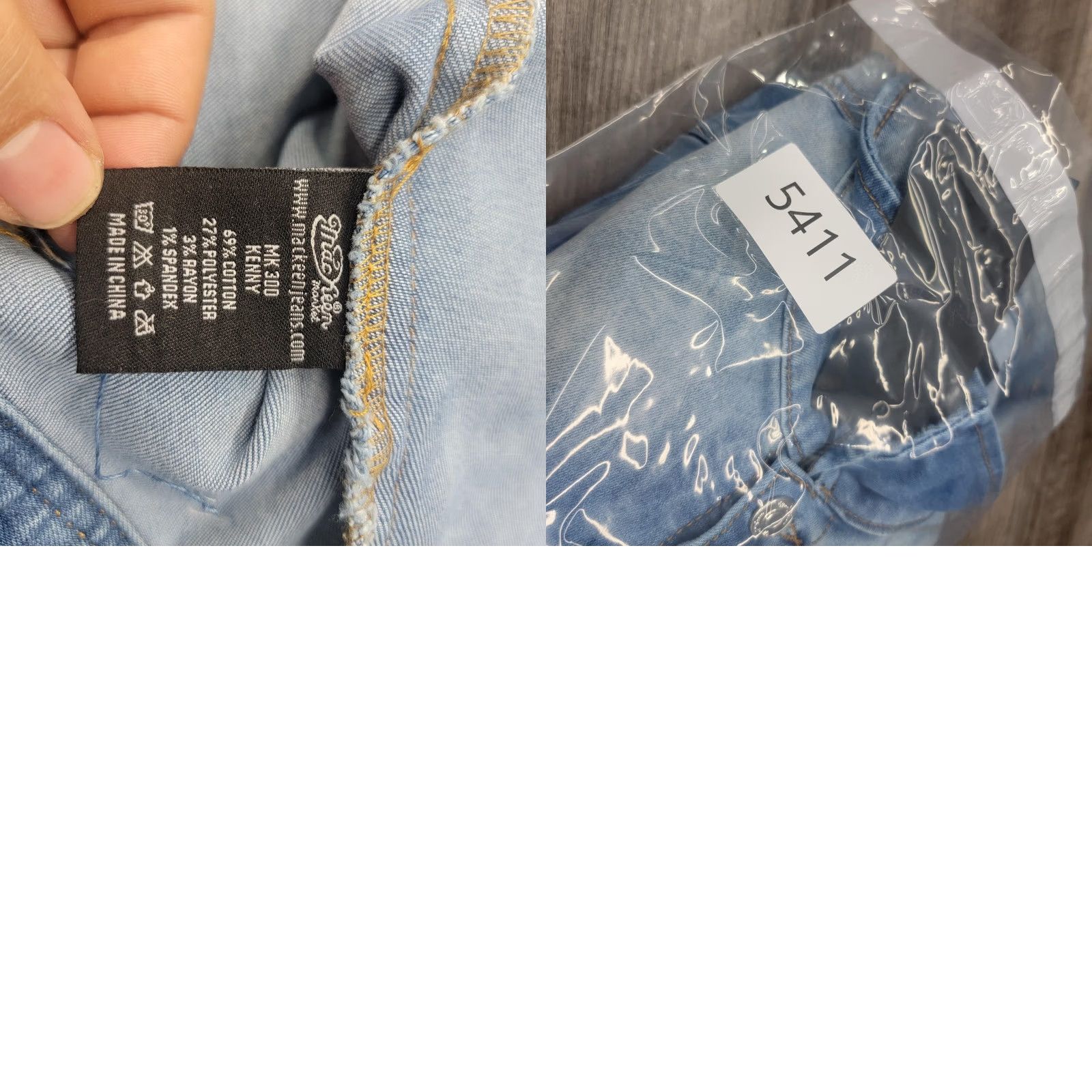 Denime MacKeen Jacket Mens 3XL Blue Denim Bomber Graffiti Hip Hop MK300 Kenny Size US XXL / EU 58 / 5 - 9 Thumbnail