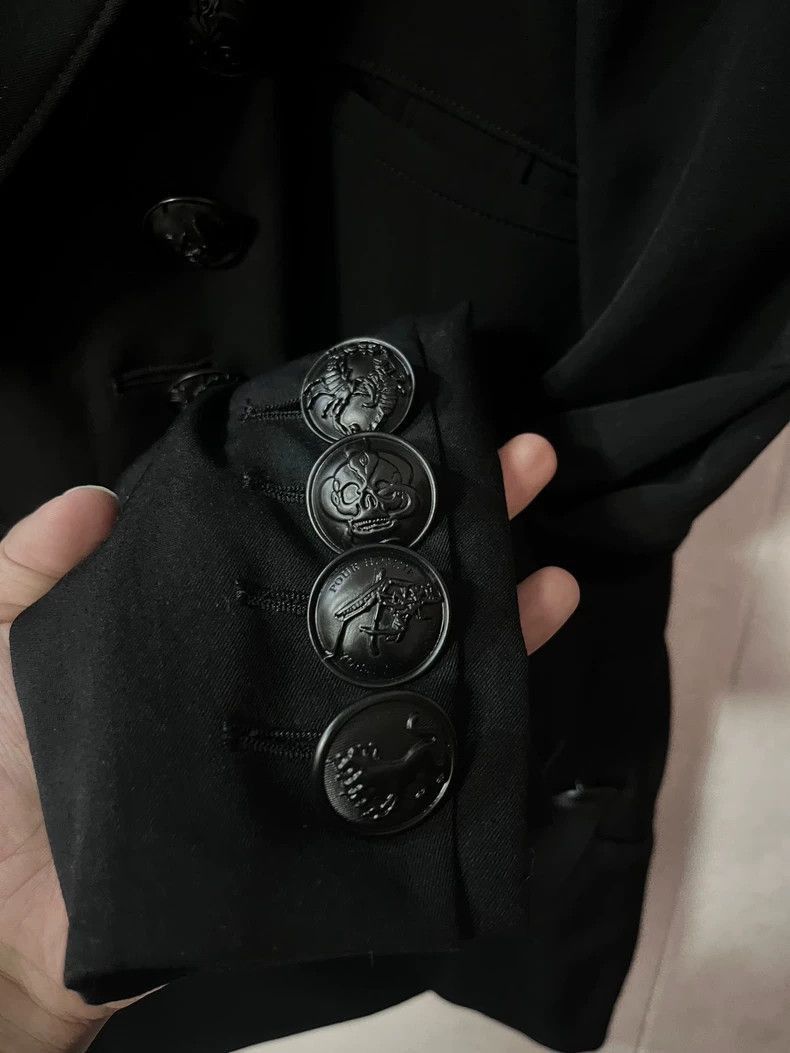 Yohji Yamamoto yohji yamamoto 19aw Black Button Jacket-2505 Size US M / EU 48-50 / 2 - 4 Thumbnail