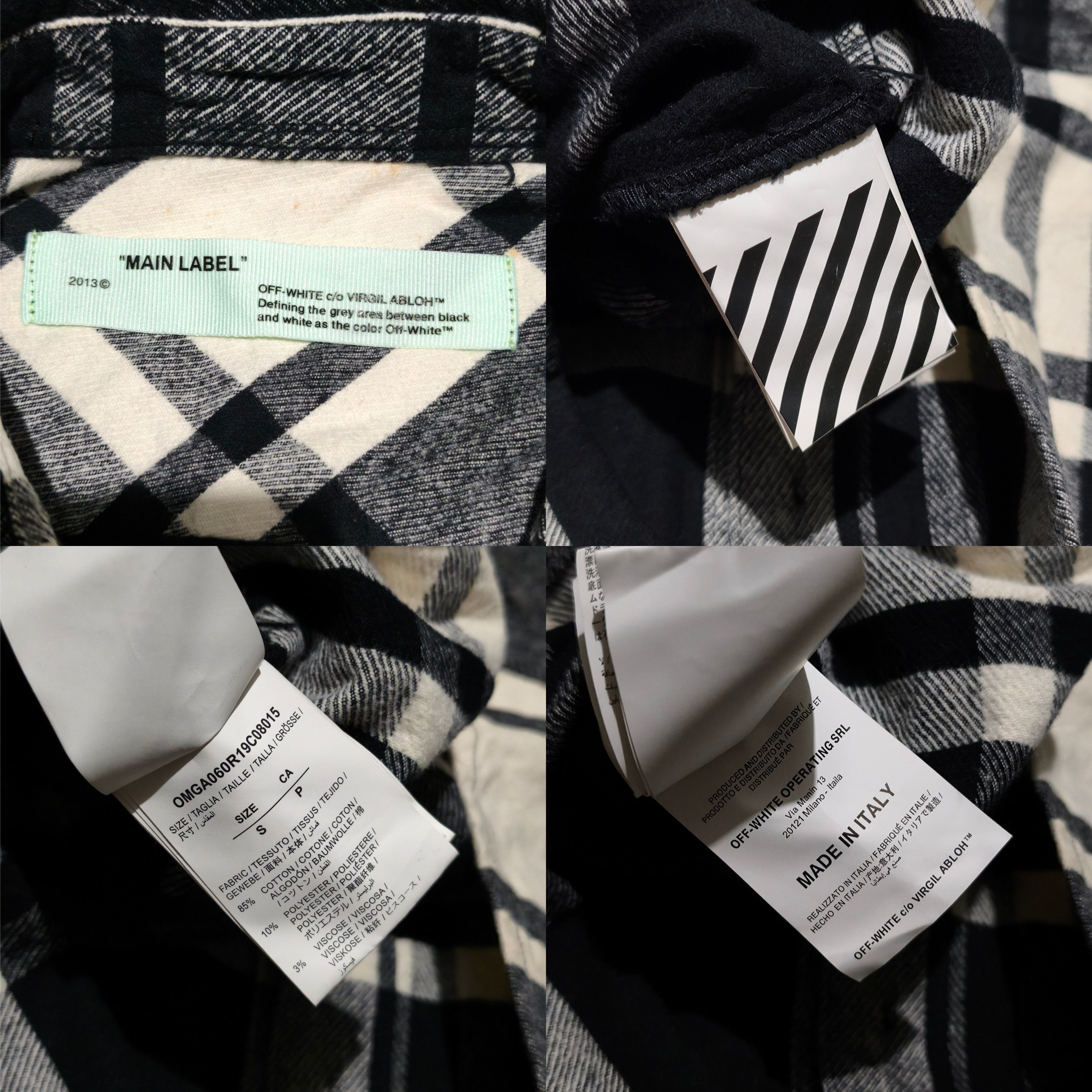 Off-White Off-White c/o Virgil Abloh Stencil Flannel Shirt Size US S / EU 44-46 / 1 - 11 Thumbnail