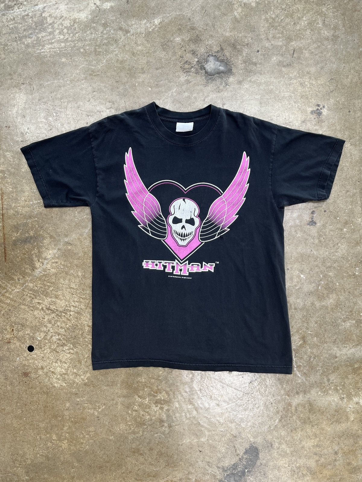 WWE Vintage WWE 1997 HitMan Bret Hart Wrestling Tee Large Size US L / EU 52-54 / 3 - 2 Thumbnail