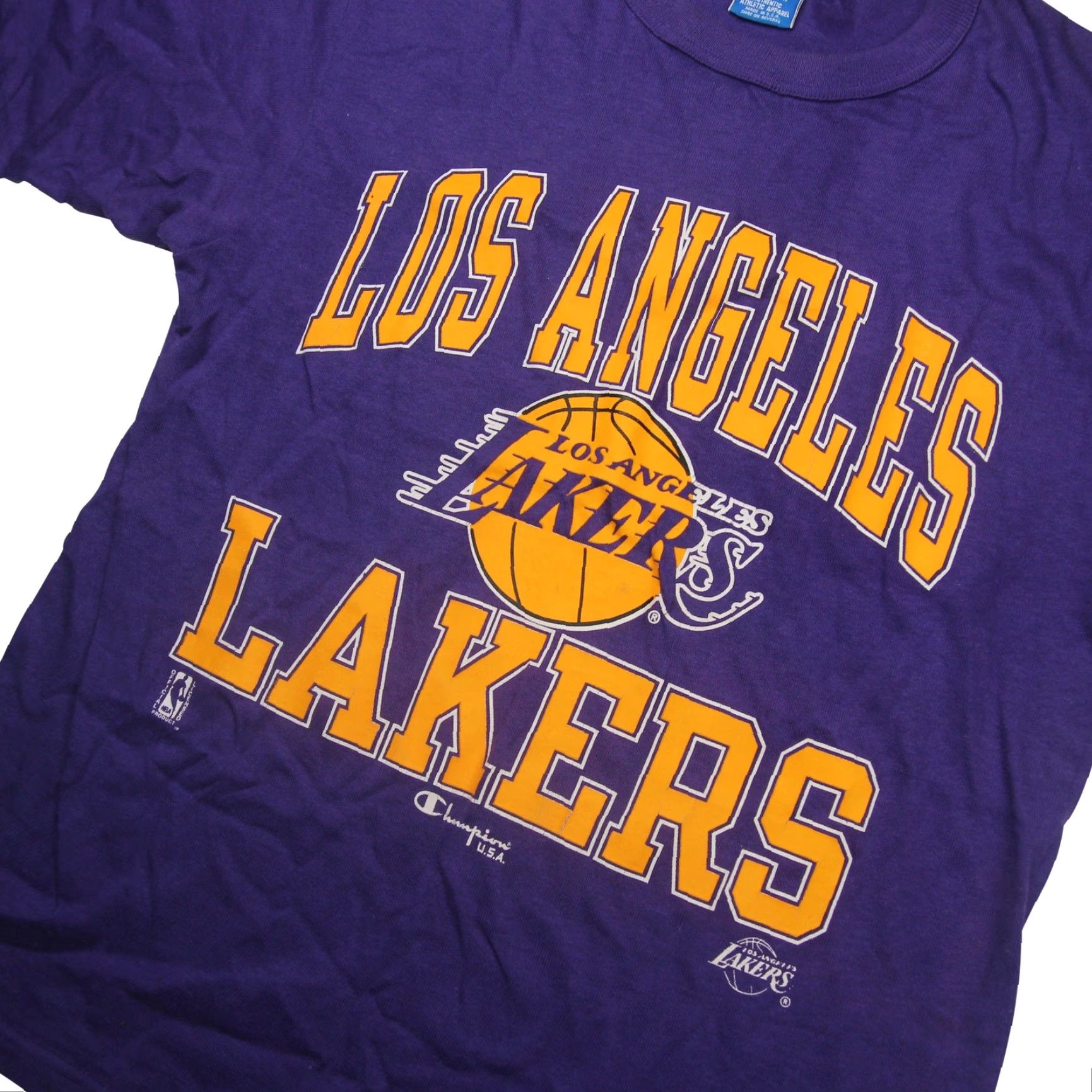 Champion VINTAGE Champion Los Angeles Lakers Shirt Mens Medium Purple T-Shirt Size US M / EU 48-50 / 2 - 2 Thumbnail