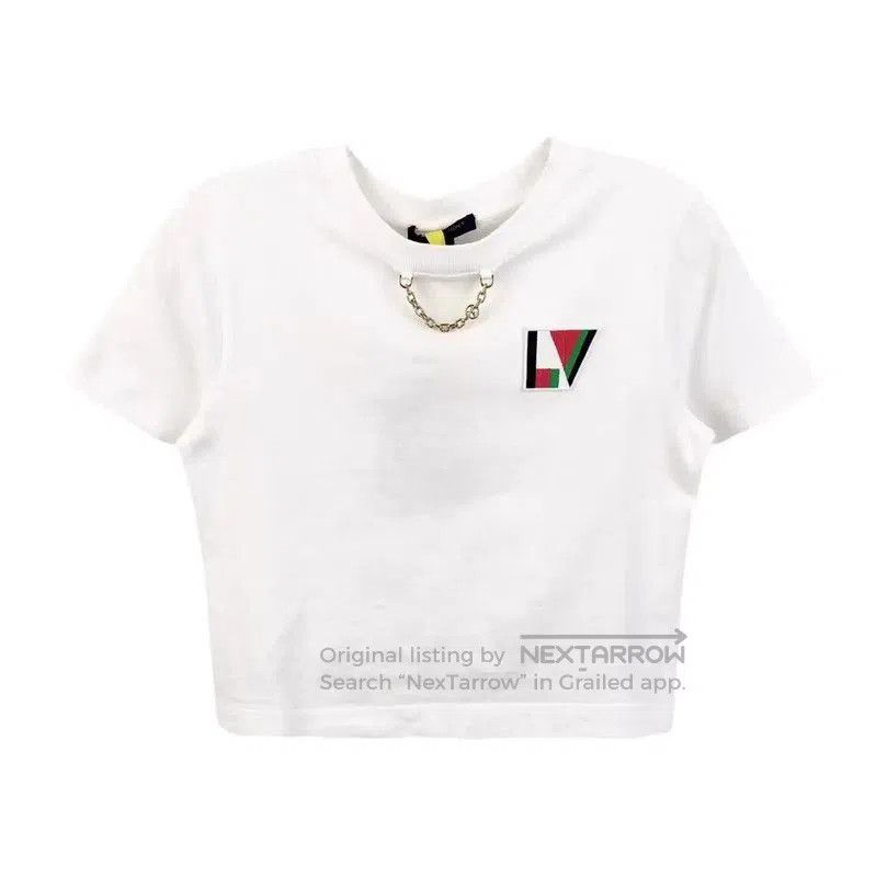 Louis Vuitton Louis Vuitton White Cotton Women's T. Size S / US 4 / IT 40 - 1 Thumbnail
