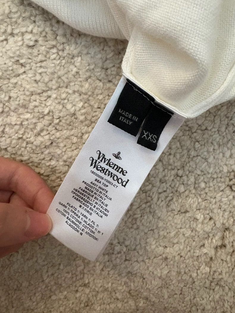 Vivienne Westwood vivienne westwood White knit short sleeves Size XXS / US 00 / IT 34 - 4 Thumbnail