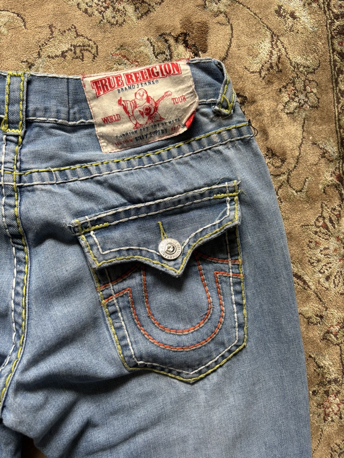 True Religion × Vintage True Religion Billy Supert Denim Jeans Size US 34 / EU 50 - 3 Thumbnail
