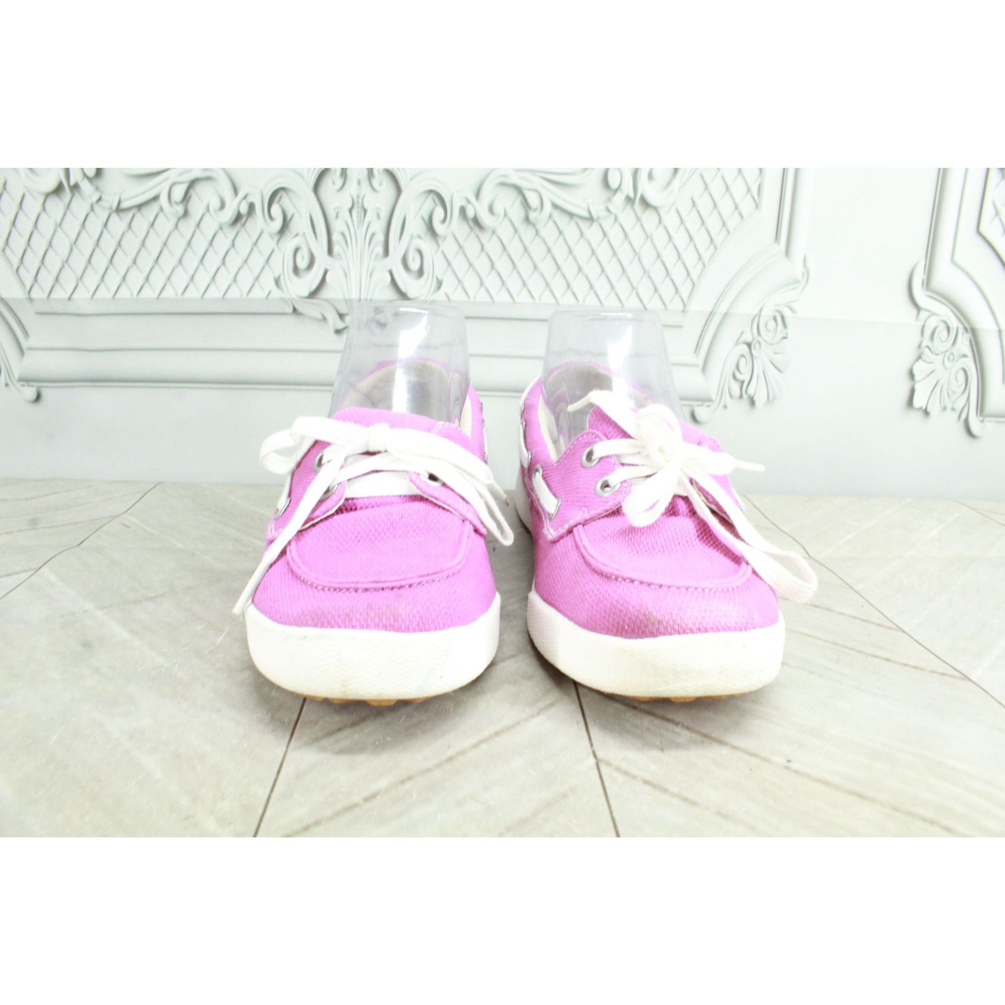 L.L. Bean LL Bean Pink Canvas Slip On Comfort Casual Boat Loafers Size US 6 / IT 36 - 4 Thumbnail