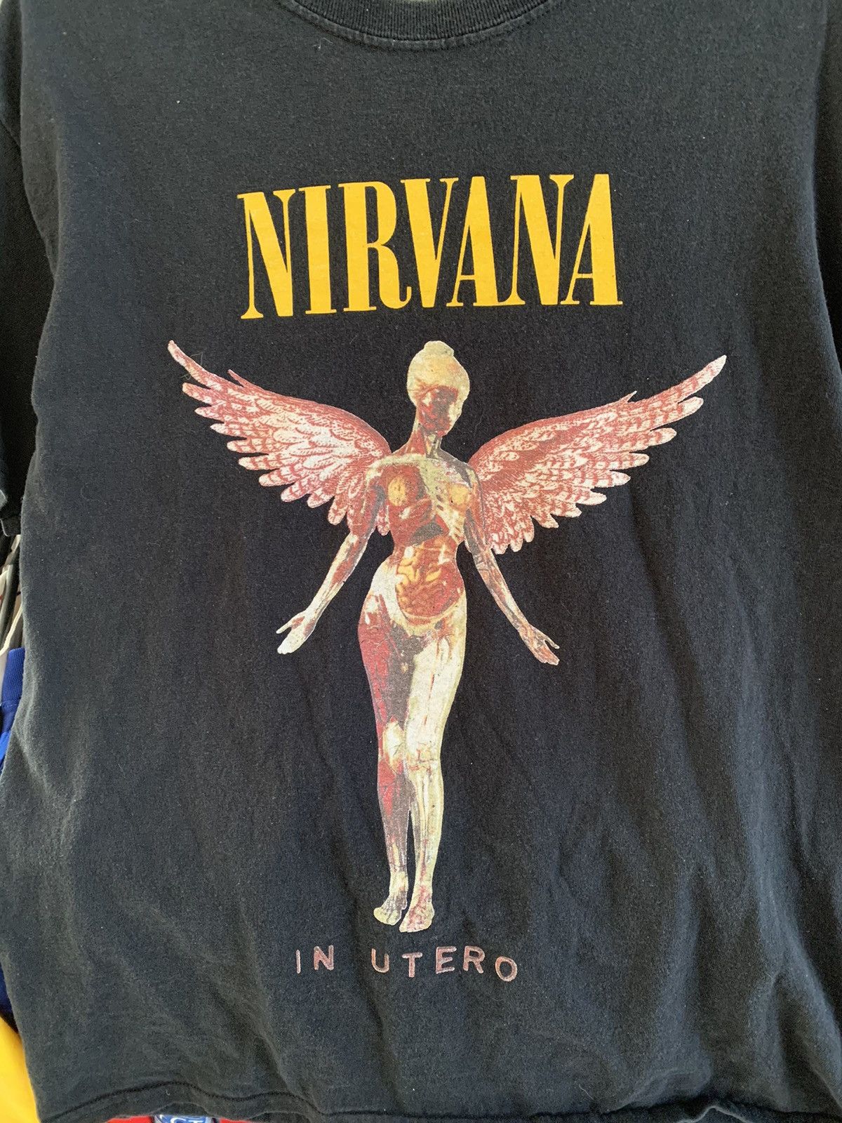 Nirvana × Vintage 🔥VINTAGE NIRVANA IN UTERO T-SHIRT Size US S / EU 44-46 / 1 - 3 Thumbnail