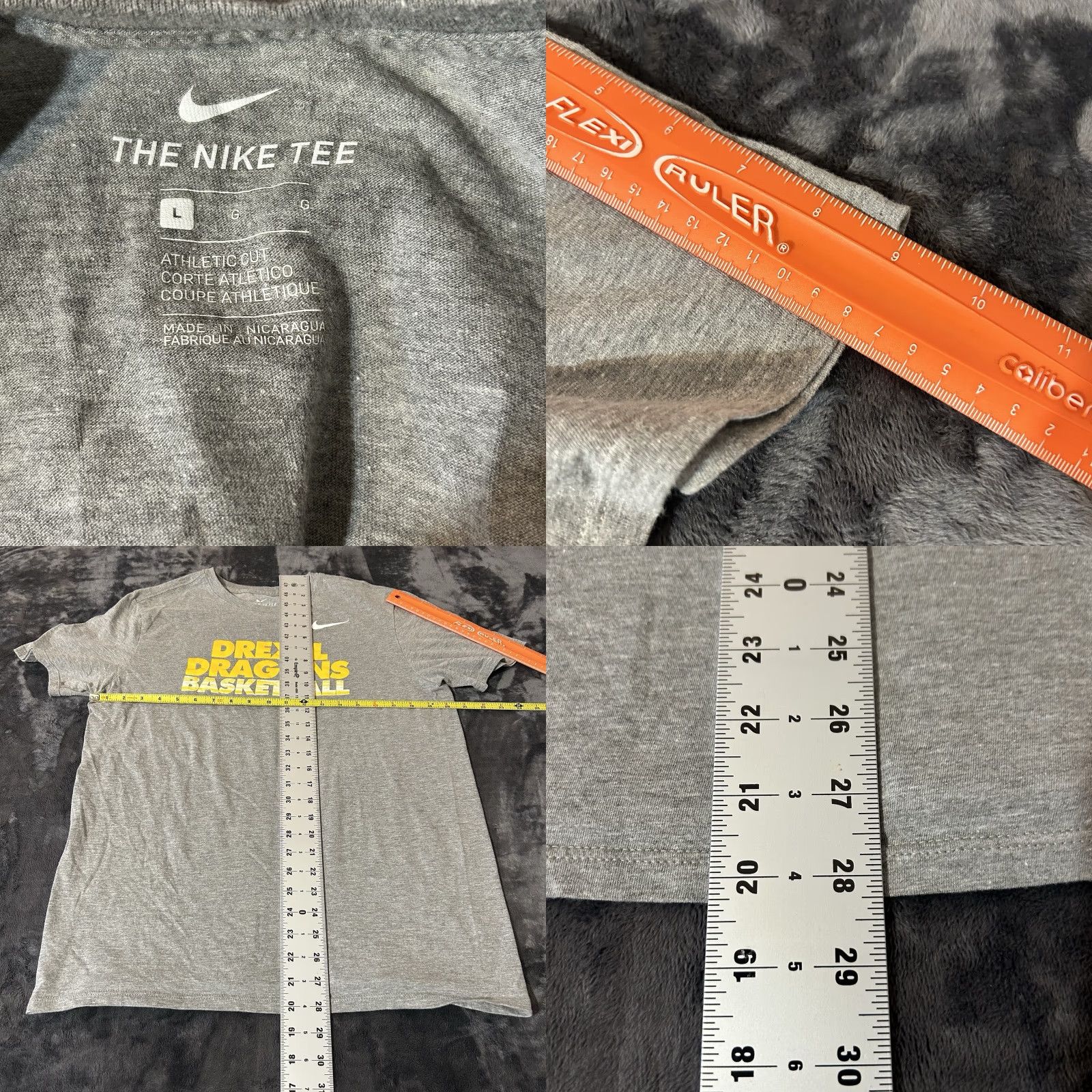 Nike Nike Just Do It Shirt Men Large Gray Drexel Dragons Basketball Logo Athletic Tee Size US L / EU 52-54 / 3 - 10 Thumbnail