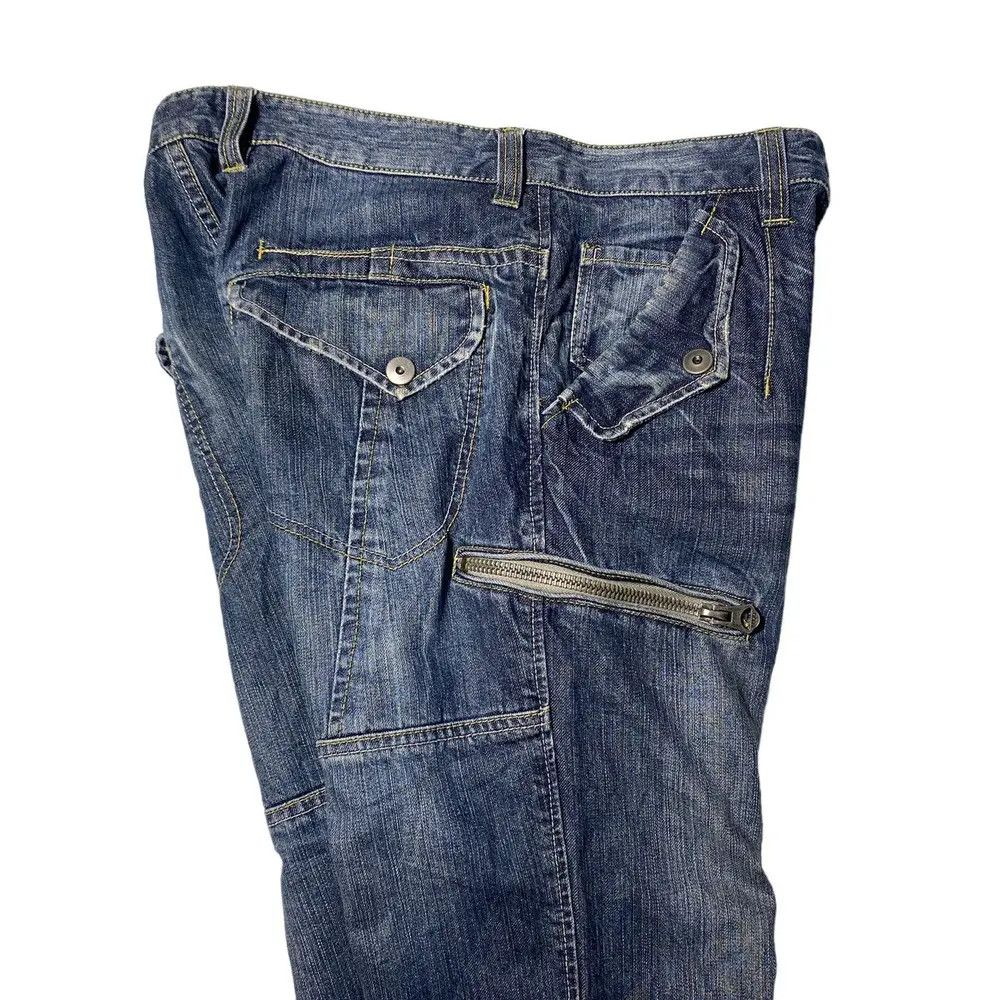 Japanese Brand lcco japanesebrand multizip pocket denim y2k lgb Size US 33 - 11 Thumbnail