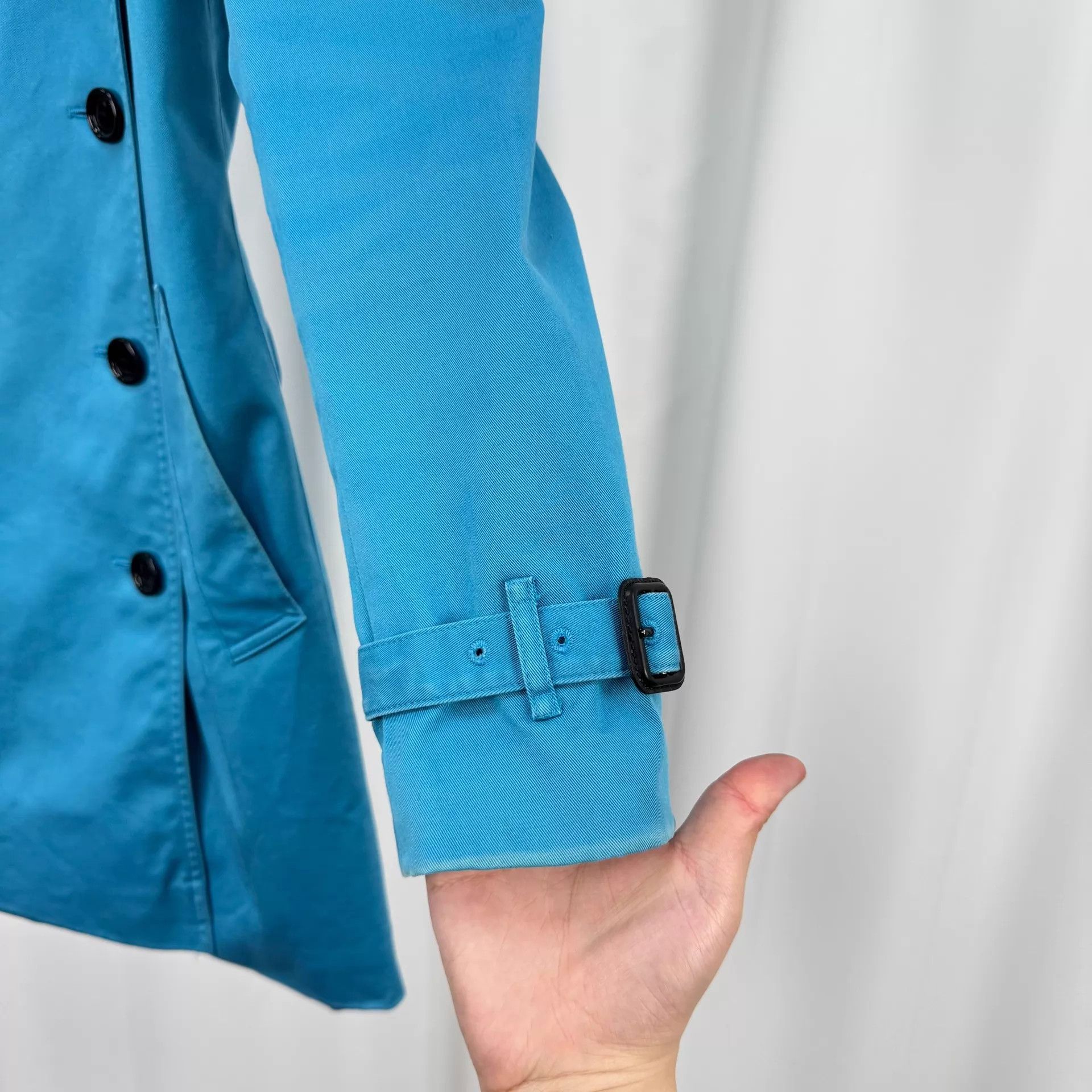 Burberry Burberry Double-Breasted Check Lined Trench Coat UK4 9/10 Size XS / US 0-2 / IT 36-38 - 4 Thumbnail