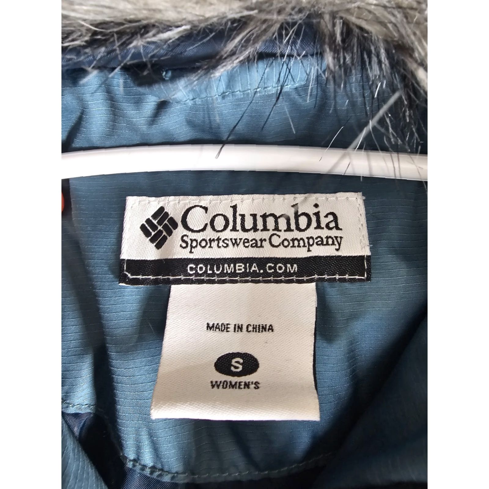 Vintage Columbia Goose Down Omni-Shield Hooded Jacket Womens Small Blue Quilted Pockets Insulated Water Resistant Ski Coat Size S / US 4 / IT 40 - 3 Thumbnail