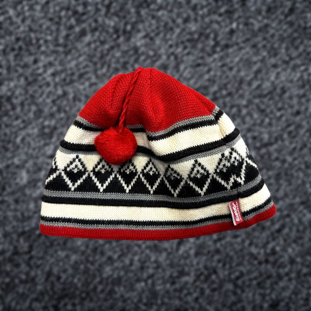 Vintage VINTAGE Eisbar Beanie Hat Unisex Adults One Size Red Wool Blend Size ONE SIZE - 1 Thumbnail