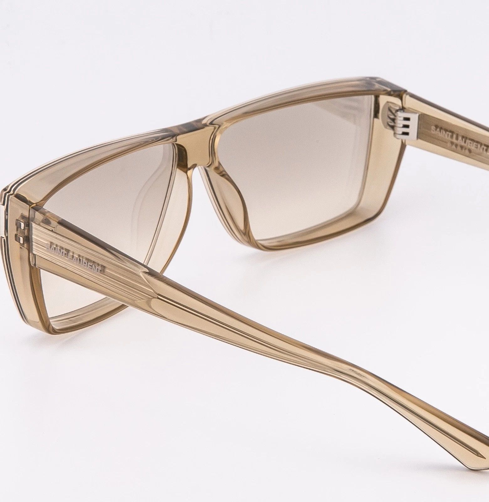Saint Laurent Paris SAINT LAURENT SL 757 SL757 Crystal Beige Sunglasses 003 Size ONE SIZE - 2 Thumbnail