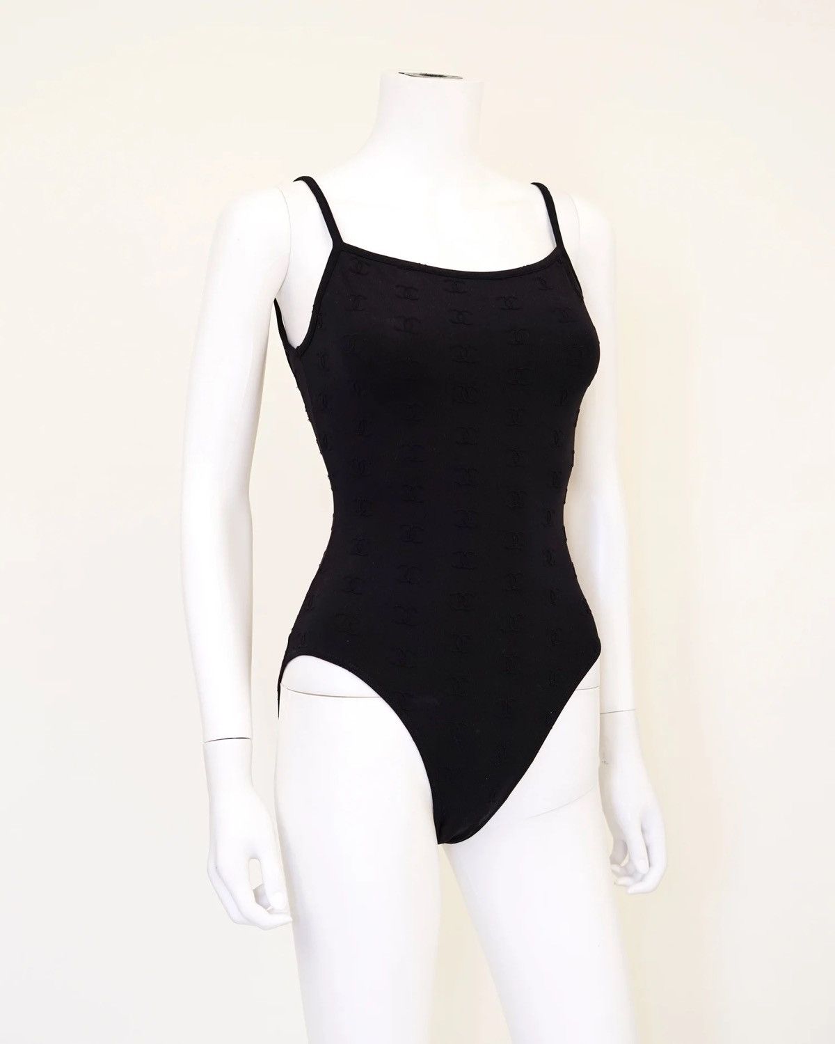 Chanel Chanel Black CC Logo One-Piece Size M / US 6-8 / IT 42-44 - 3 Thumbnail