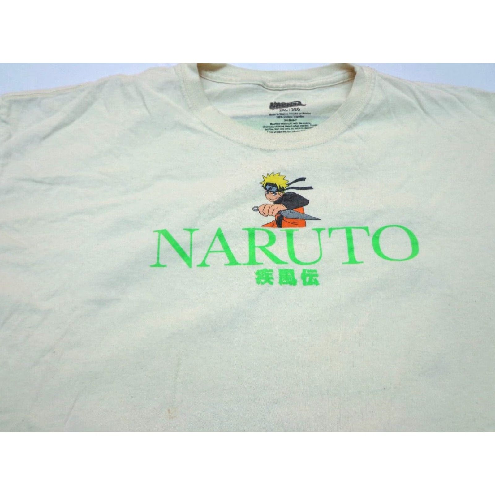 Vintage Naruto Shippuden Collection T-Shirt Men 2XL Cream Ivory 100% Cotton Graphic Print Crew Neck Short Sleeve Anime Naruto Size US XXL / EU 58 / 5 - 2 Thumbnail