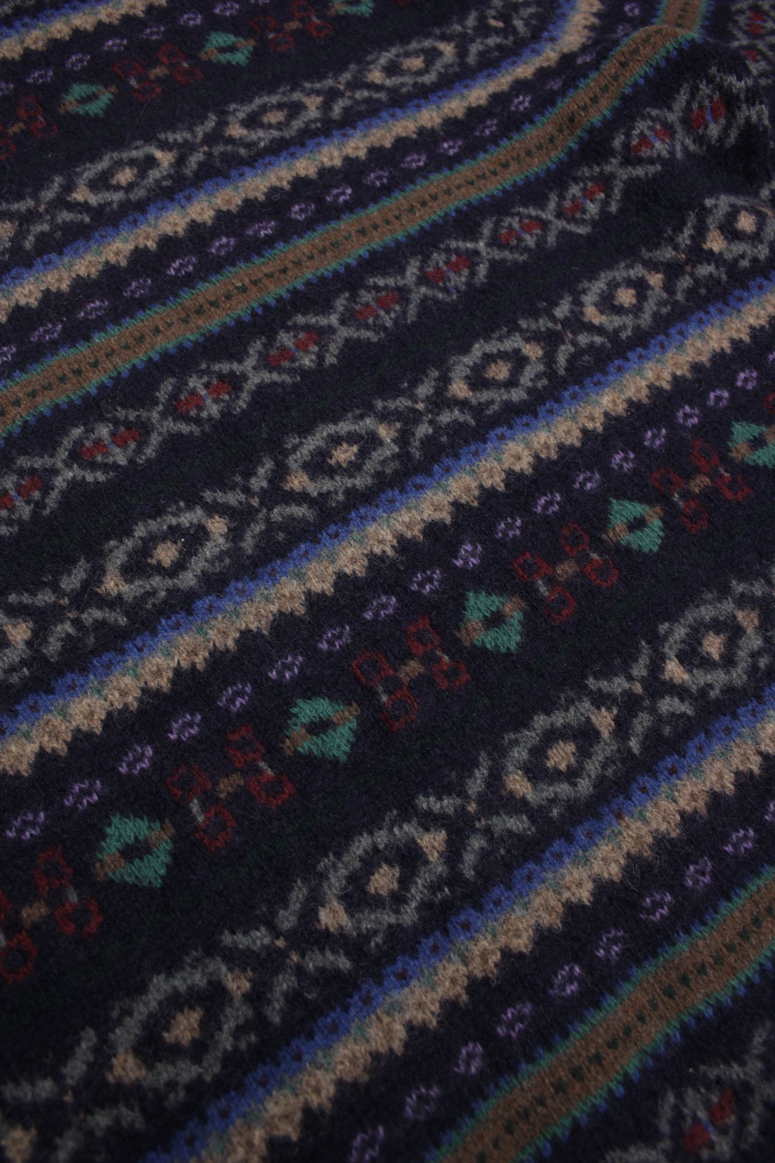 Polo Ralph Lauren × Vintage Polo 90s Vintage Fair Isle Turtleneck Wool Hand Knit Sweater Size US XL / EU 56 / 4 - 4 Thumbnail