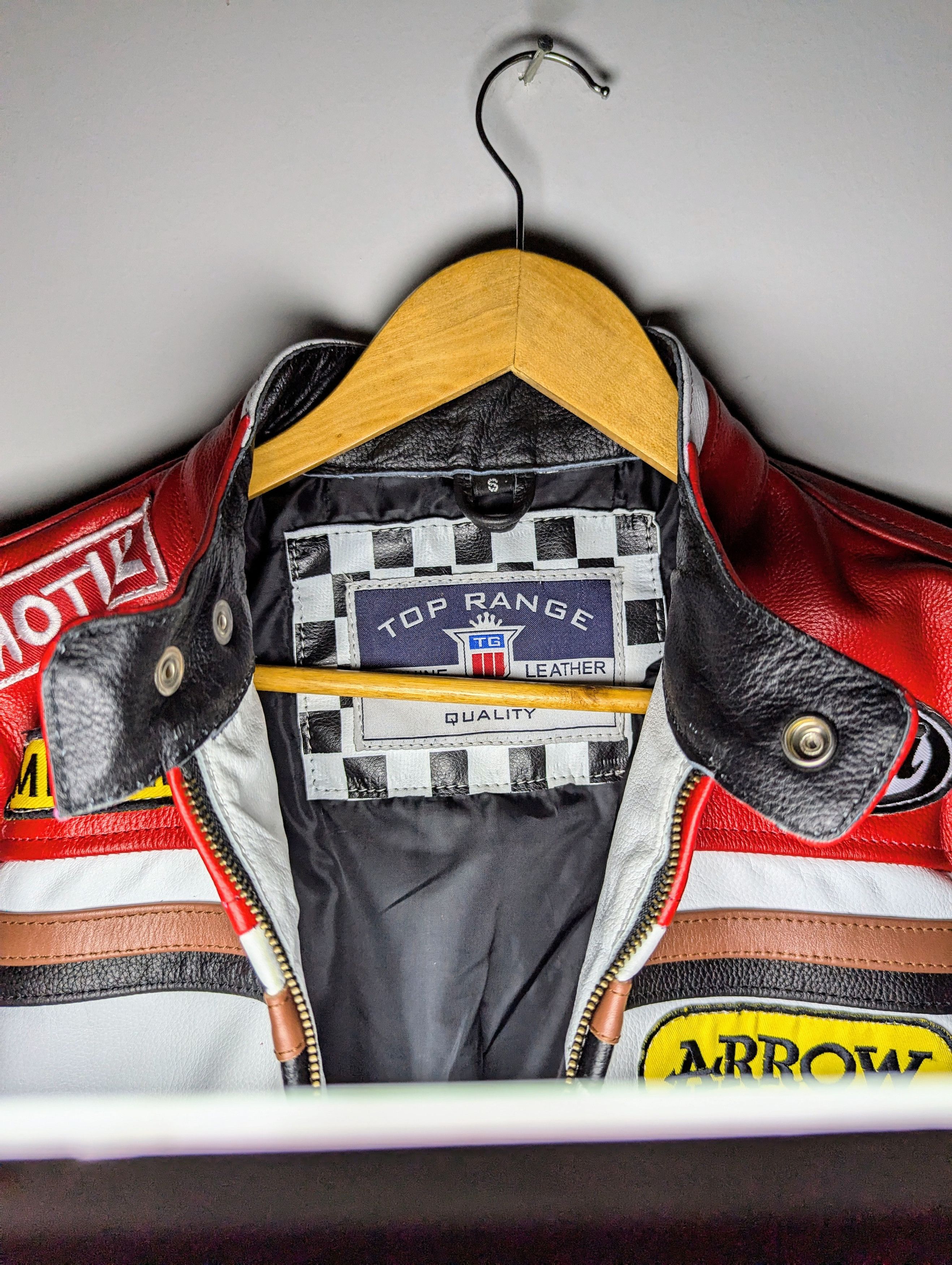 Genuine Leather 💦 LUCKY STRIKE 💥 RARE VINTAGE LEATHER JACKET Size US S / EU 44-46 / 1 - 8 Thumbnail