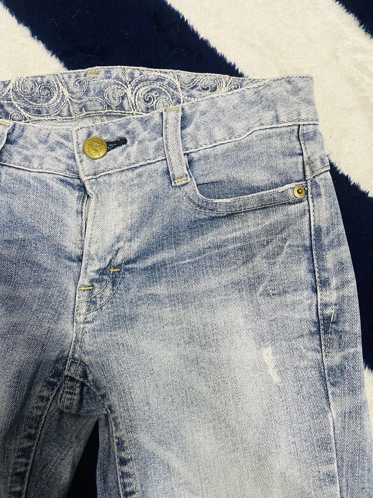Japanese Brand Unbranded Distressed Jeans (16) Size 28" / US 6 / IT 42 - 9 Thumbnail