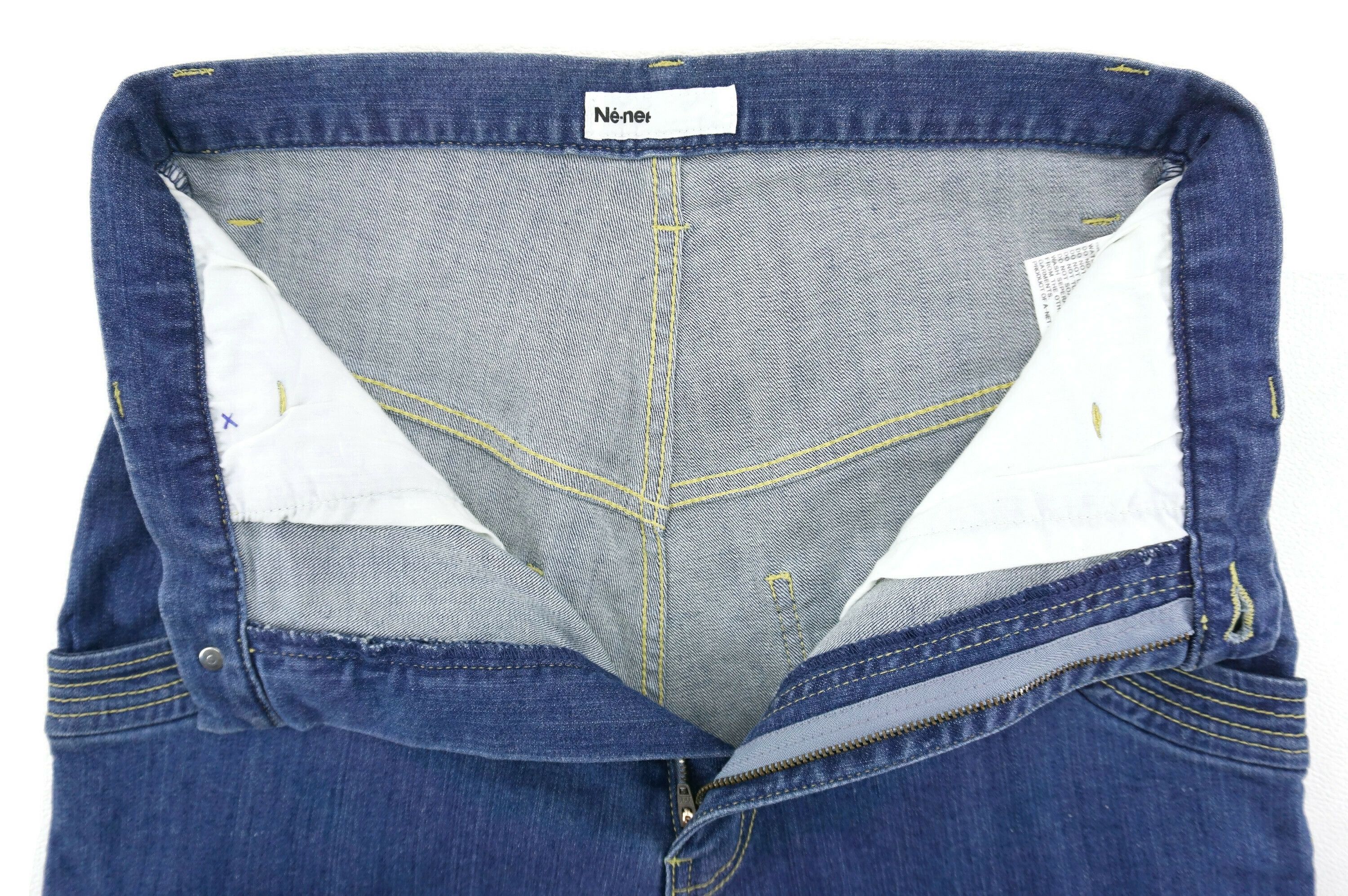 Issey Miyake Ne-net Jeans fit W29xL27 Cropped High-Waisted Mushroom Head Size 26" / US 2 / IT 38 - 5 Thumbnail