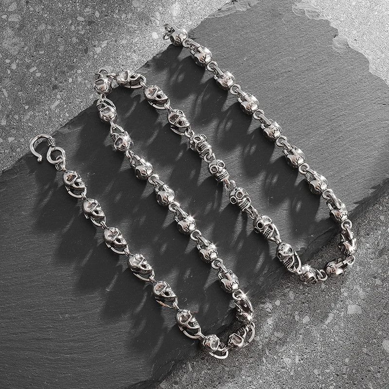 Jewelry × Vintage Retro Gothic Hell Skull Necklace Size ONE SIZE - 1 Thumbnail
