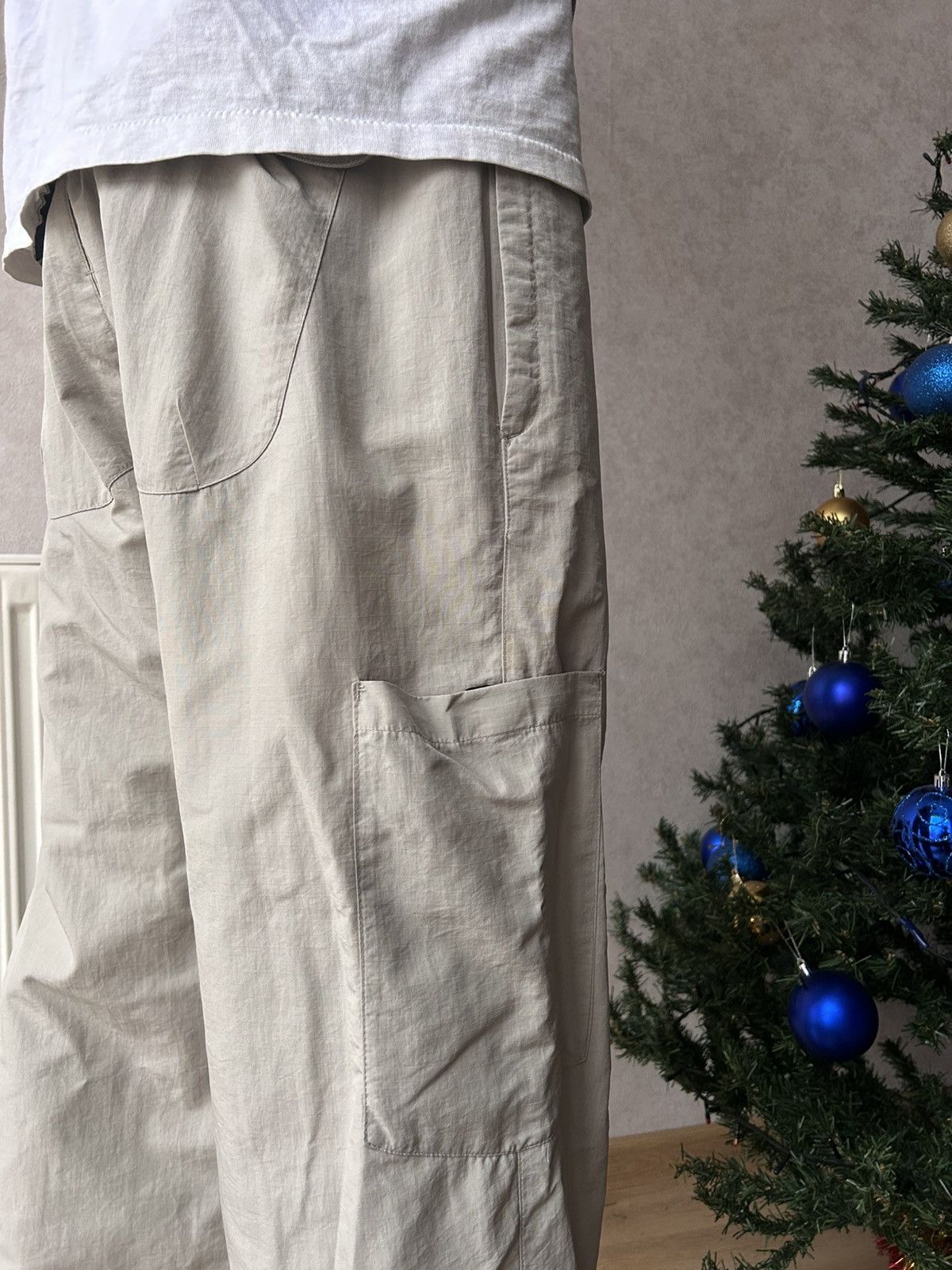 Nike Vintage 90s Nike Swoosh Baggy Parachute Track Pants Size US 34 / EU 50 - 9 Thumbnail