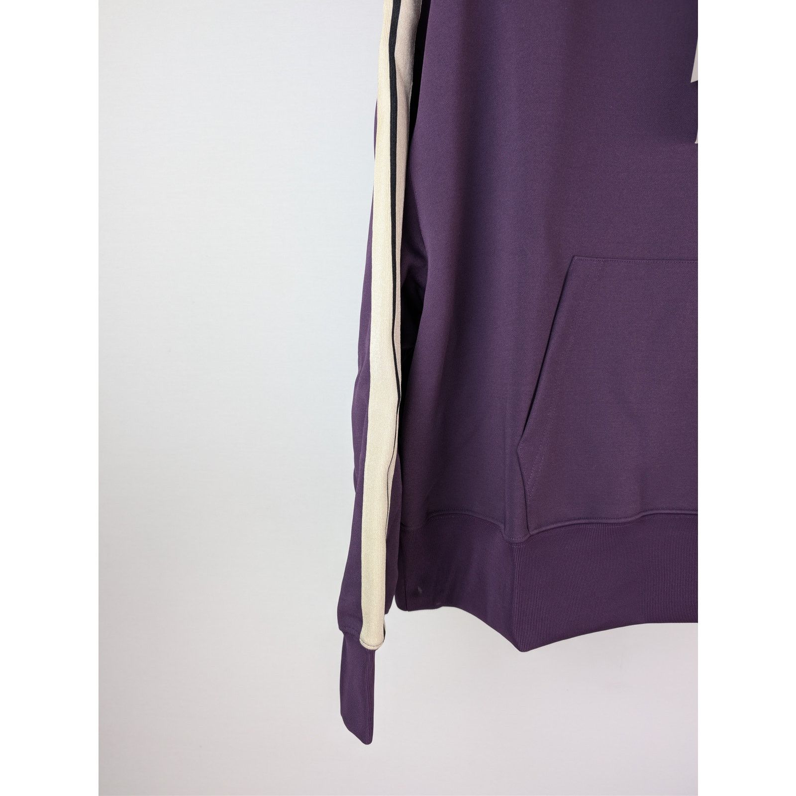 Palm Angels o1rshd1 Classic Logo Track Hoodie in Dark Purple / Off-White Size US M / EU 48-50 / 2 - 6 Thumbnail