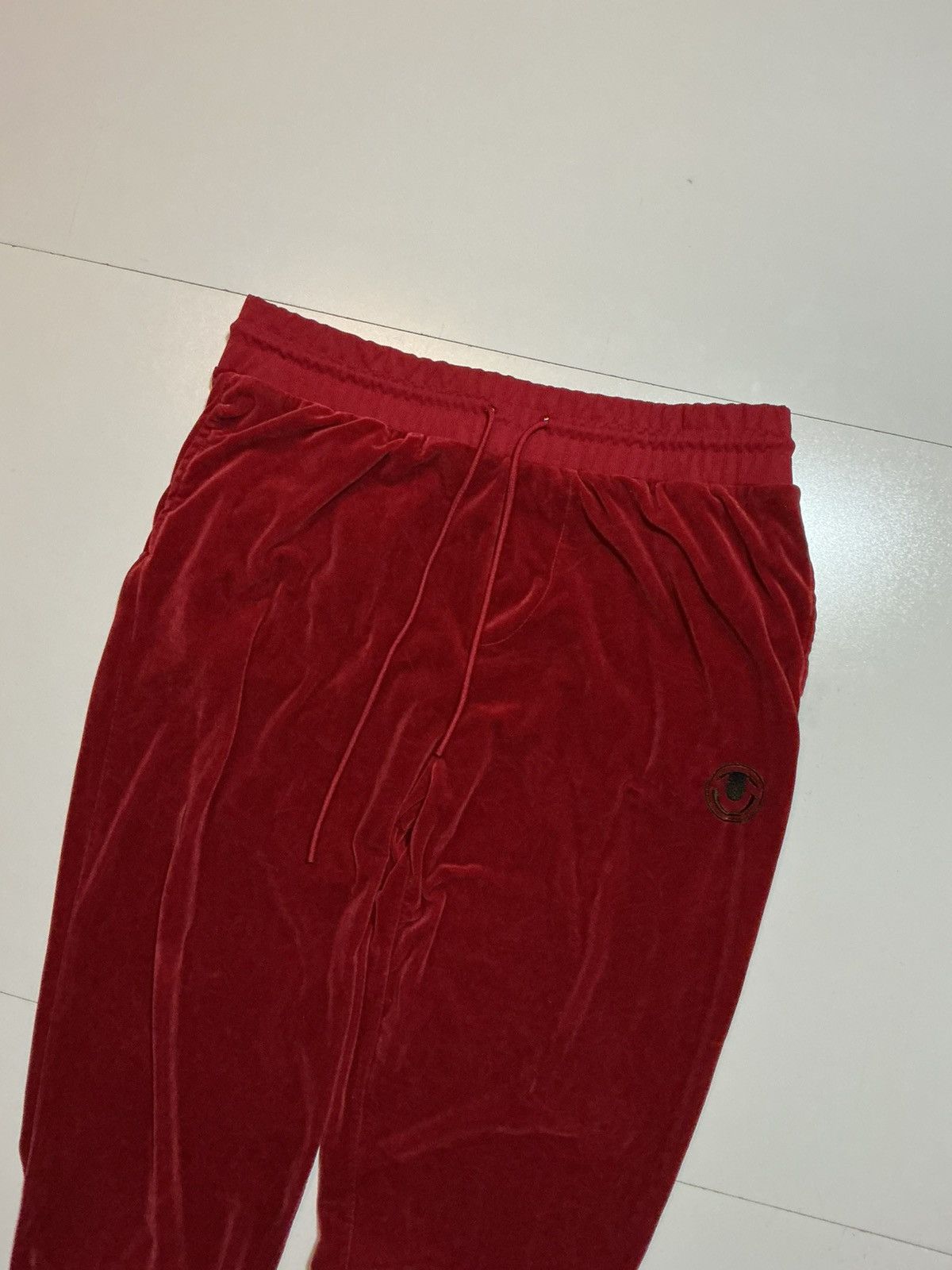 True Religion True Religion Red Dahlia Horseshoe Velour Jogger Track Pants Size US 38 / EU 54 - 5 Thumbnail