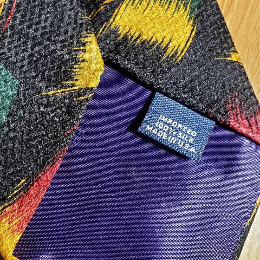Perry Ellis T103 Perry Ellis Imported Vintage Silk Tie 58" Size ONE SIZE - 2 Thumbnail