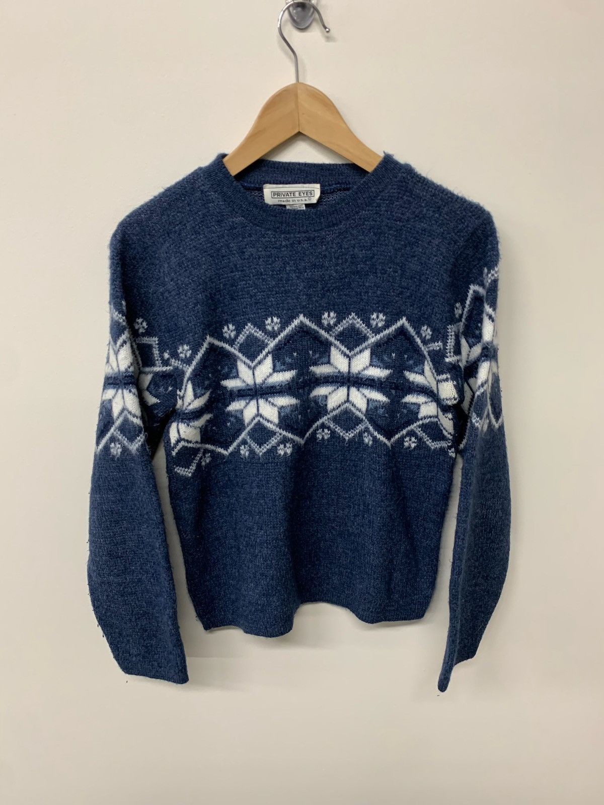 Band Tees Vintage Snowflake Band Knit Sweater Size US S / EU 44-46 / 1 - 1 Thumbnail