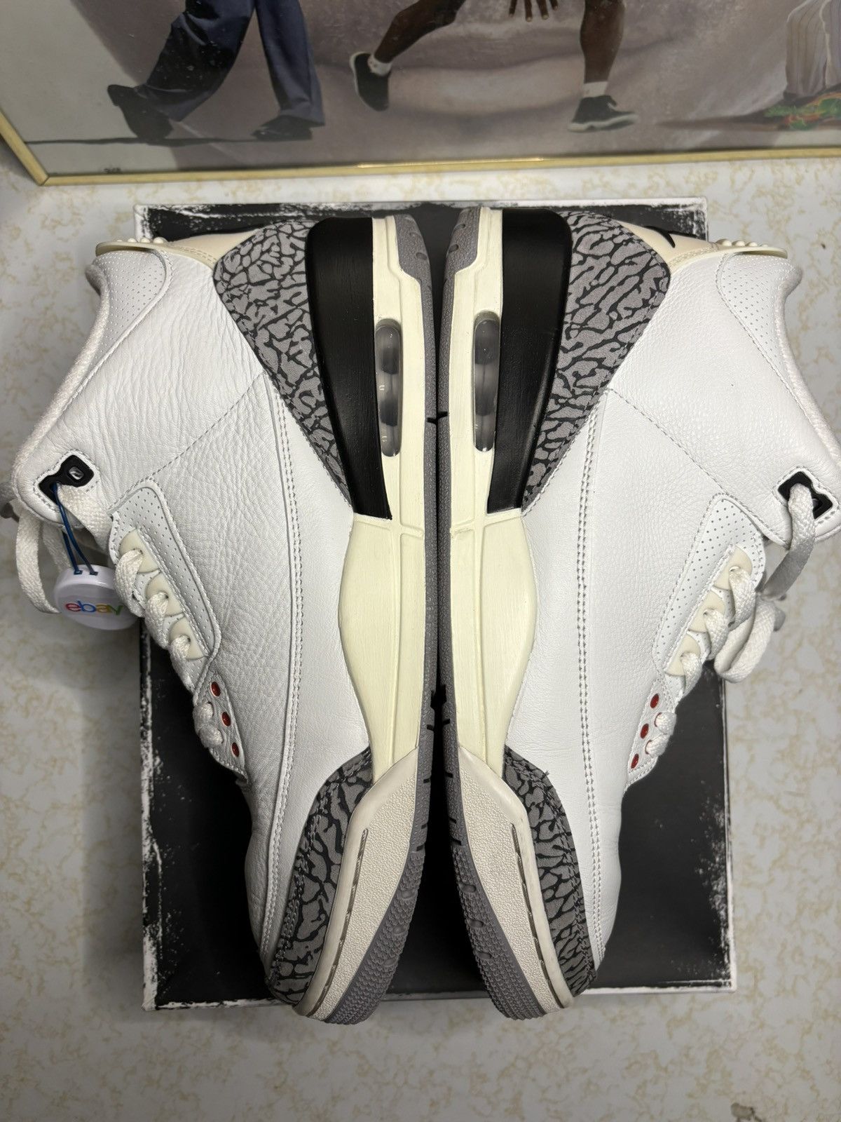 Jordan Brand Air Jordan 3 Retro cement reimagined Size US 12 / EU 45 - 4 Thumbnail