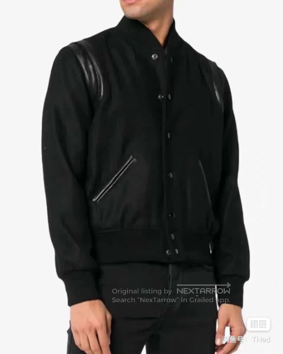 Saint Laurent Paris Saint Laurent Teddy Black Bomber Jacket. Size US L / EU 52-54 / 3 - 8 Thumbnail