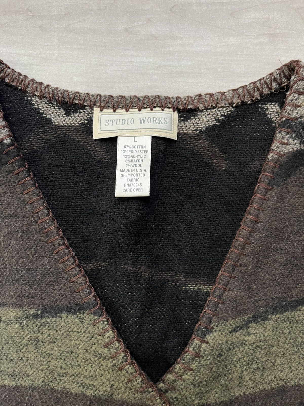 Vintage Vintage Wool Vest Size: Large Size US L / EU 52-54 / 3 - 2 Thumbnail
