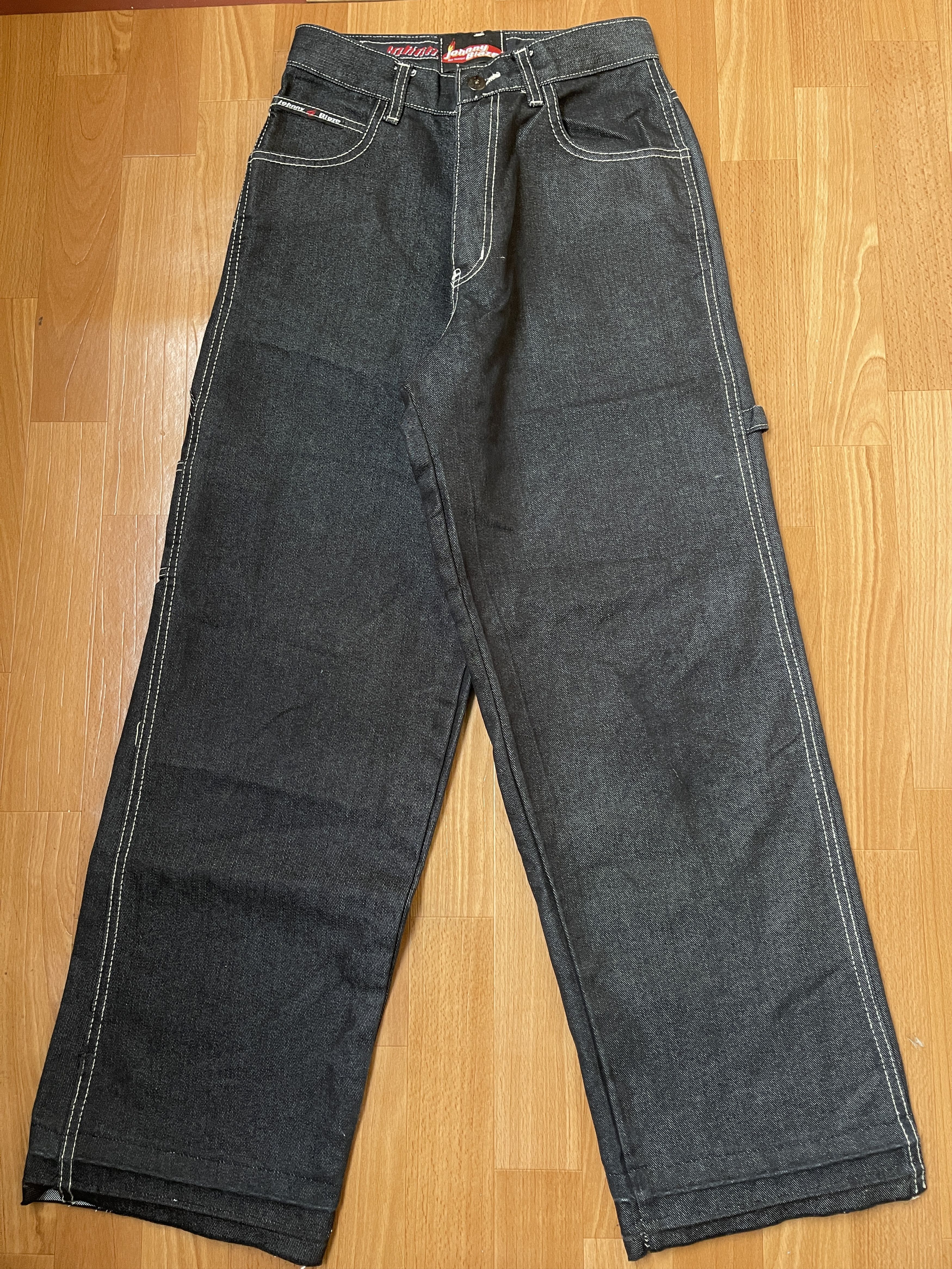 Wu-Tang Clan Johnny Blaze jeans shiny metallic silver baggy Wu Wear 26 Size US 26 / EU 42 - 9 Thumbnail