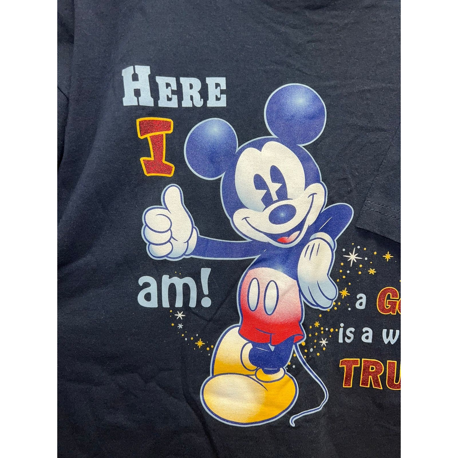 Mickey & Co. Mickey Mouse Shirt Good Pal Pocket Blue Disney Tee Large Size US L / EU 52-54 / 3 - 3 Thumbnail