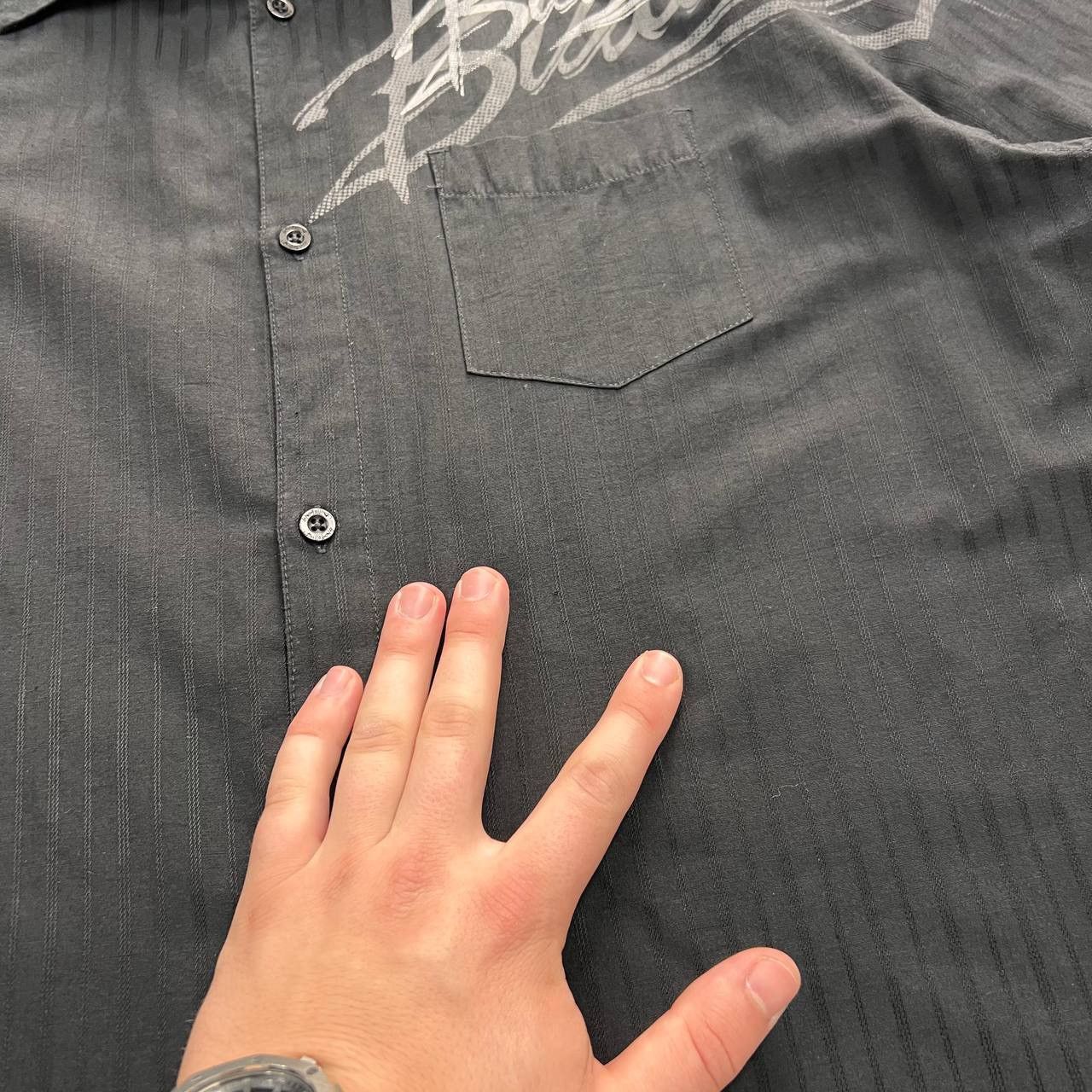 Billabong Vintage 2000s Billabong Surf SS Button-Up Collar Shirt Black Size US L / EU 52-54 / 3 - 13 Thumbnail