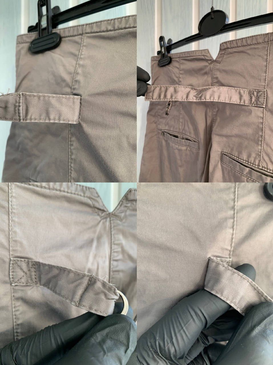 Cop Copine Vintage Cop Copine Gray Cotton Geometric Fit Flare Trousers Size 27" / US 4 / IT 40 - 17 Thumbnail