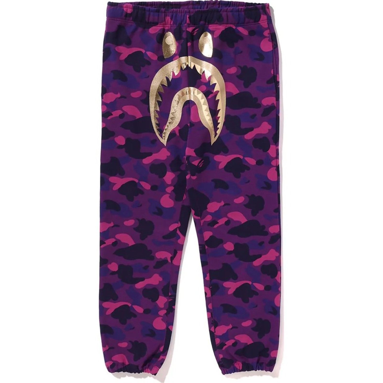 Bape Bape Purple Color Camo Shark Sweat Pants Men’s Med New Size US 34 / EU 50 - 1 Thumbnail