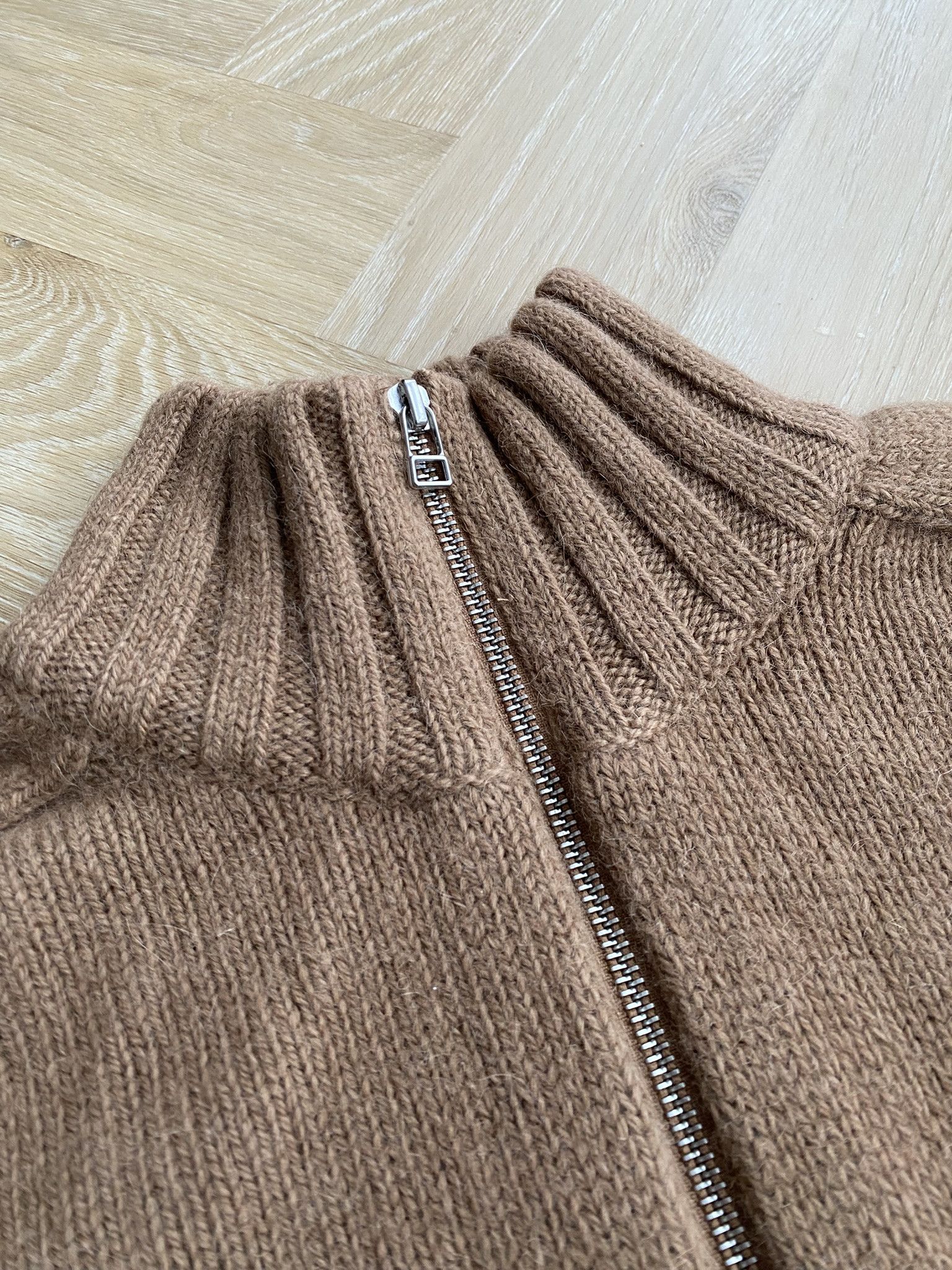 Norse Projects $540 - Bruno Alpaca Half Zip - Duffle Brown Size US M / EU 48-50 / 2 - 14 Thumbnail