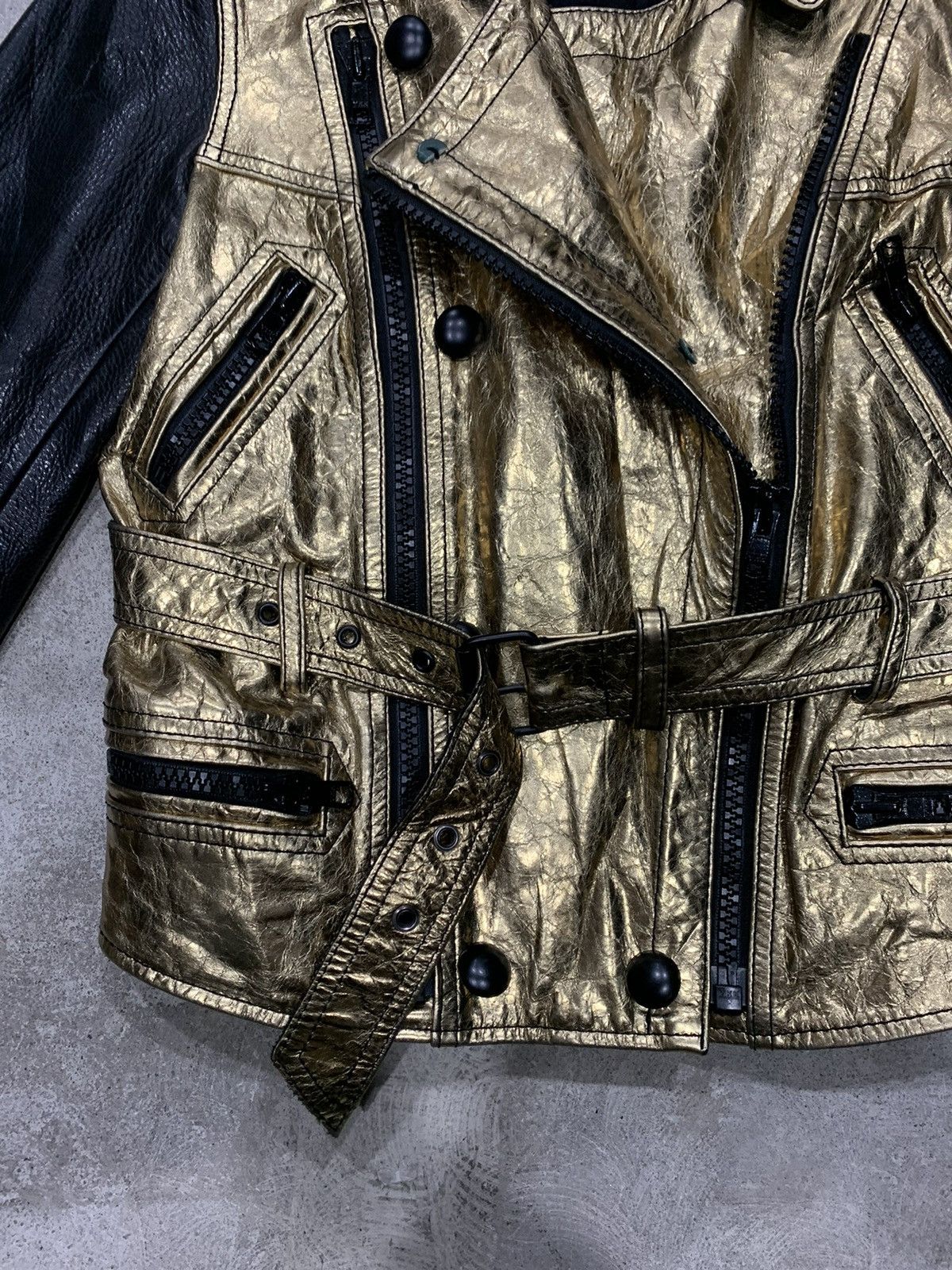 3.1 Phillip Lim PHILIP LIM GOLD METALLIC LEATHER JACKET Size US M / EU 48-50 / 2 - 4 Thumbnail